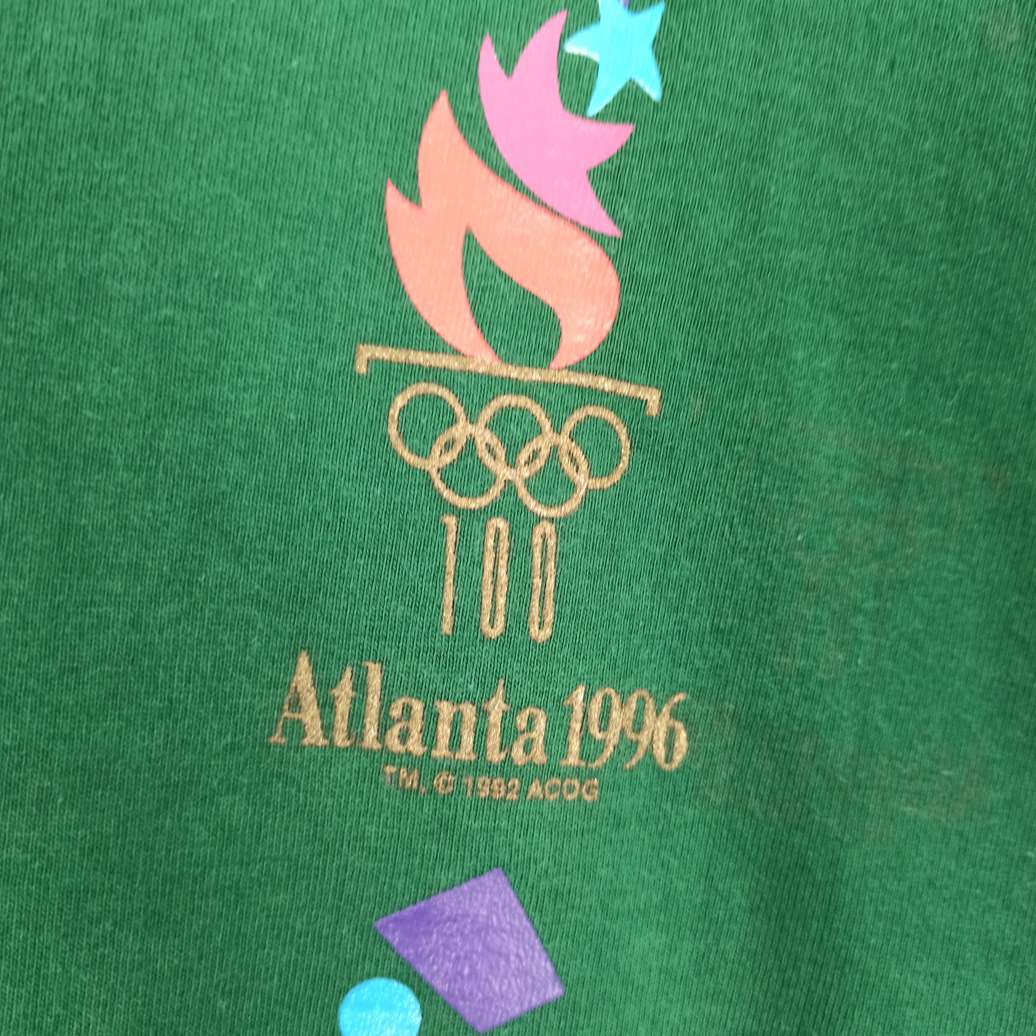USA Olympics Vintage Atlanta 1996 Summer Olympic Games Tshirt Size US M / EU 48-50 / 2 - 3 Thumbnail