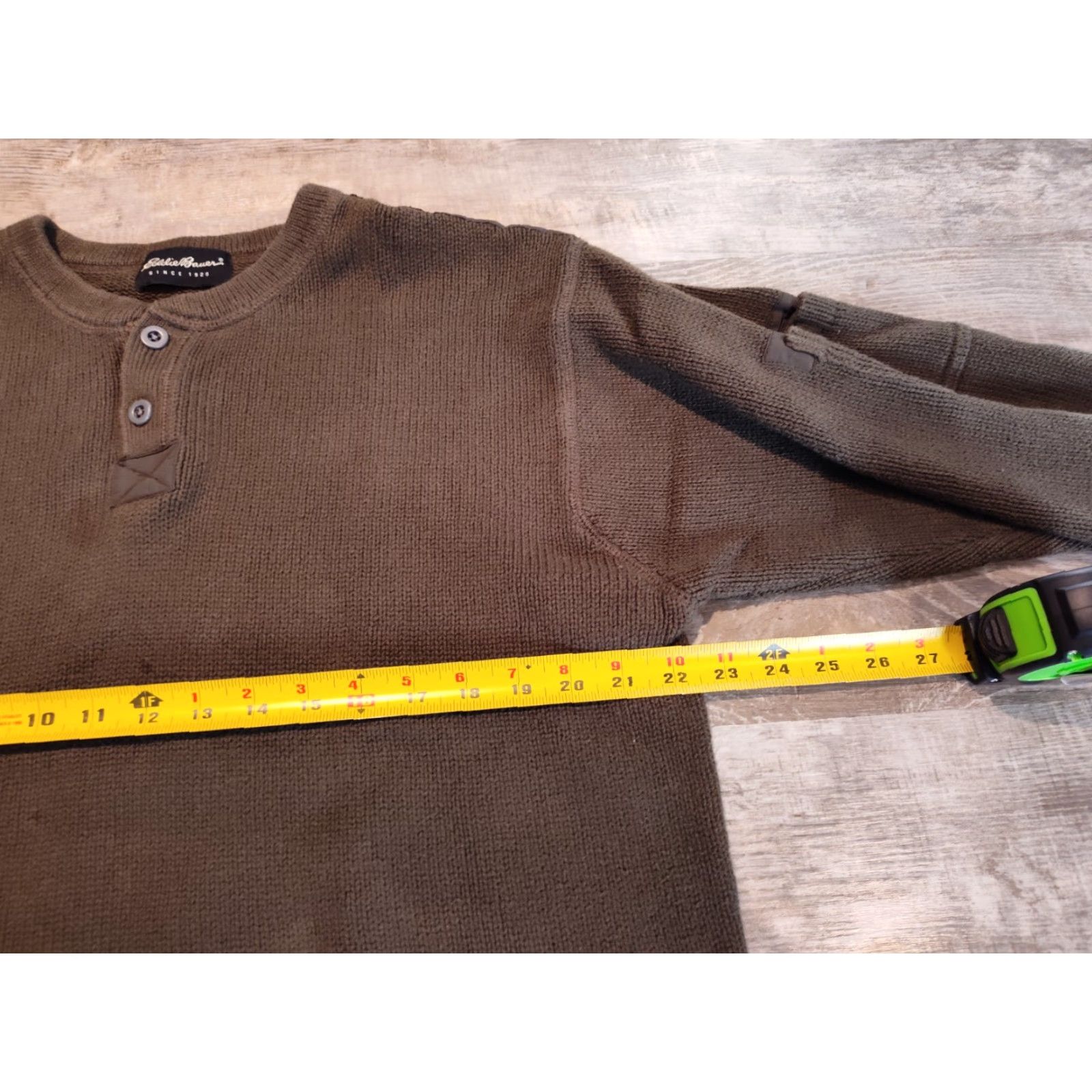 Eddie Bauer Eddie Bauer Pullover Sweater for Men, Large, Brown, Knit, Long Sleeve, Crew Neck, Hunting, Casual, with Arm Pocket Size US L / EU 52-54 / 3 - 6 Thumbnail