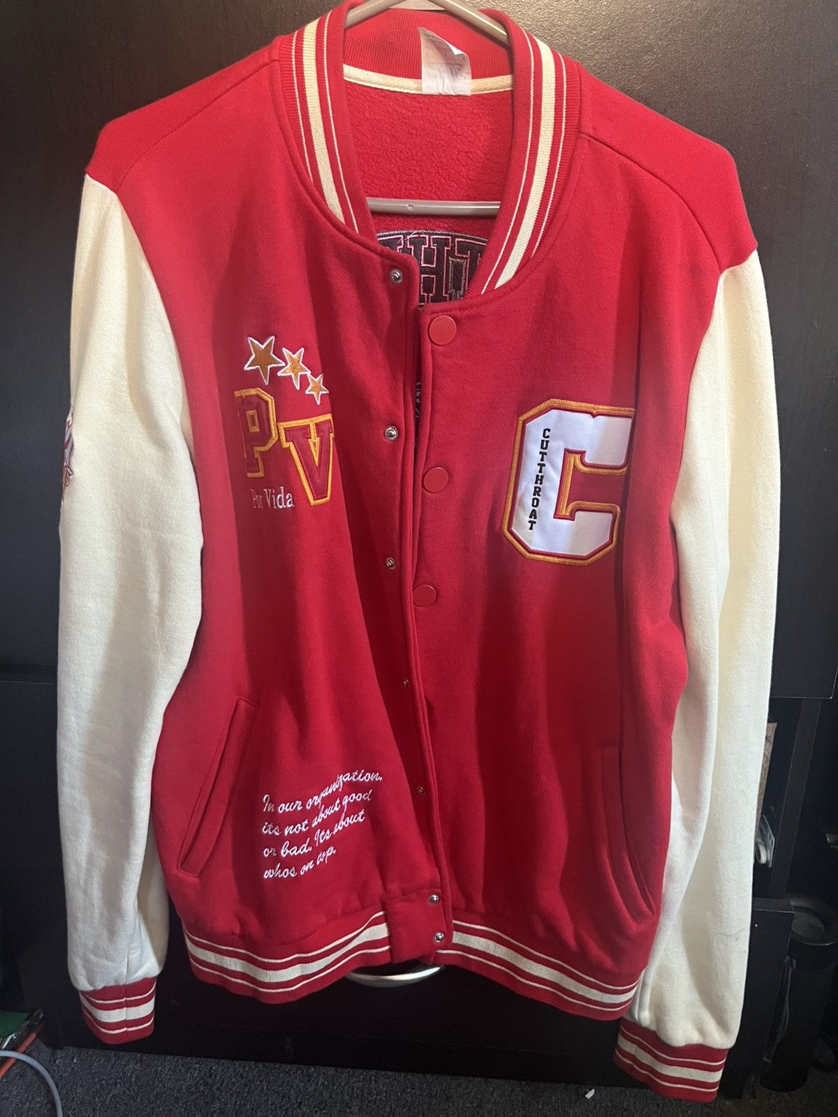 2021 Cutthroat LA Red Allstars Letterman Jacket