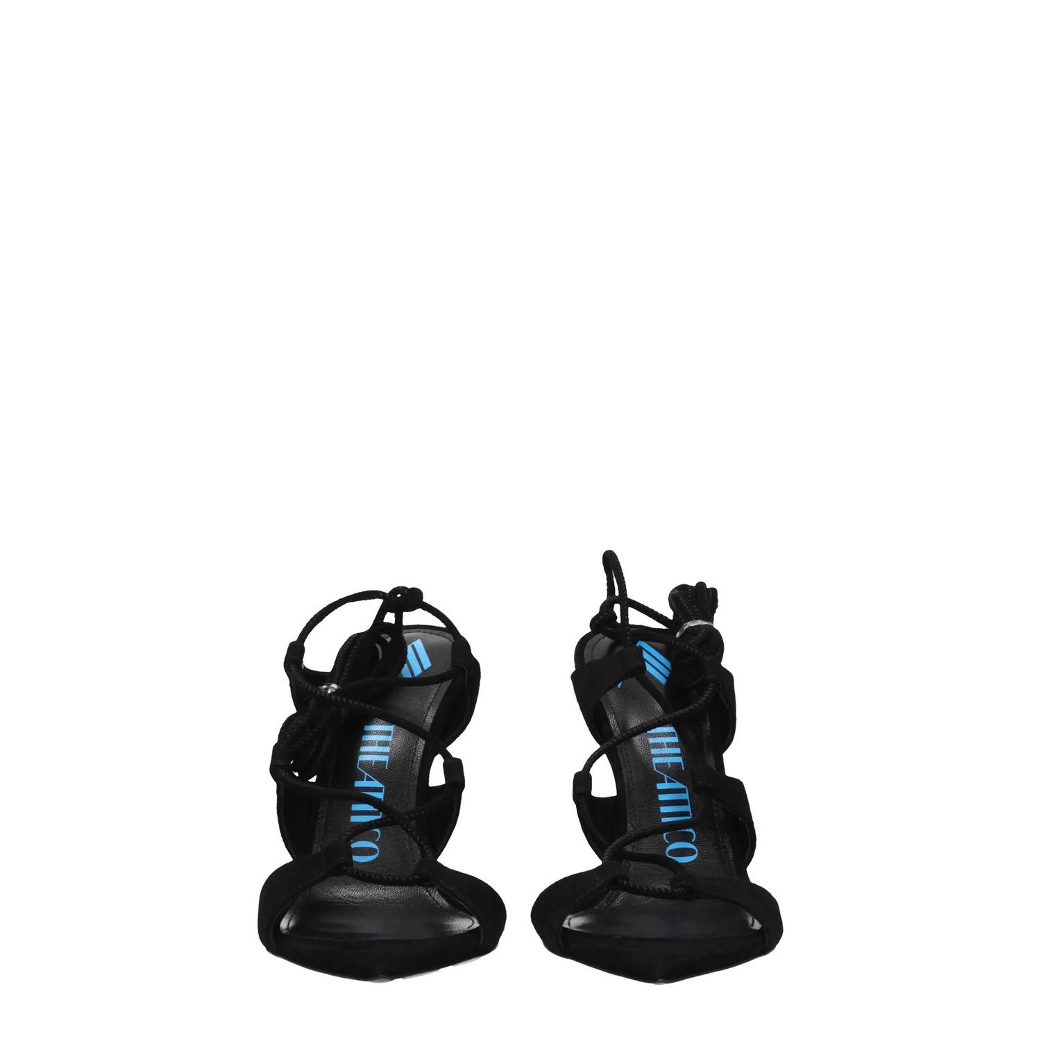 The Attico ob1o1e1224 Suede Sandals in Black Size US 9 / IT 39 - 3 Thumbnail