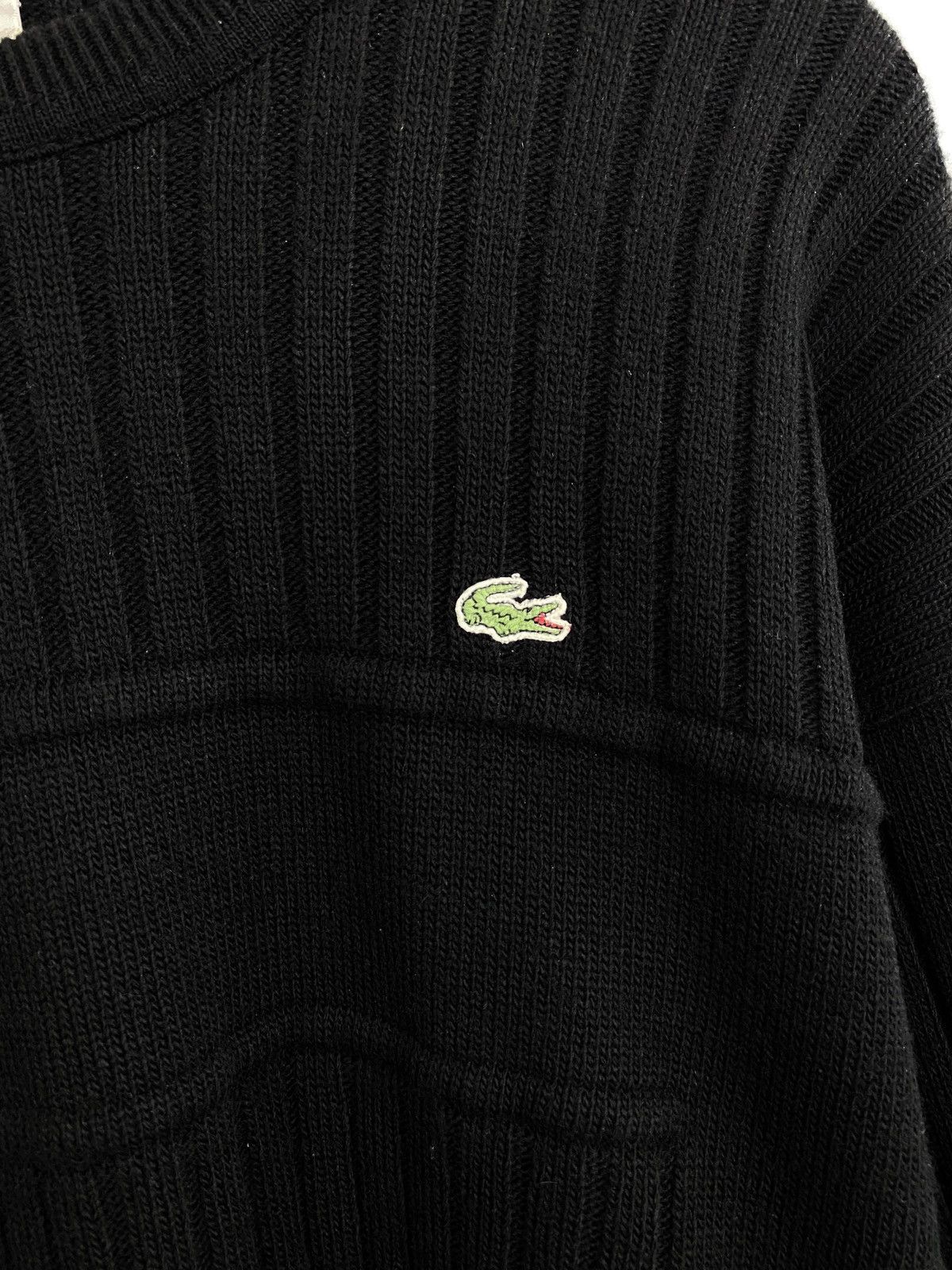 Lacoste 🇫🇷 Vintage 90s Lacoste Wool Asymmetrical Sweater made France Size US XL / EU 56 / 4 - 4 Thumbnail