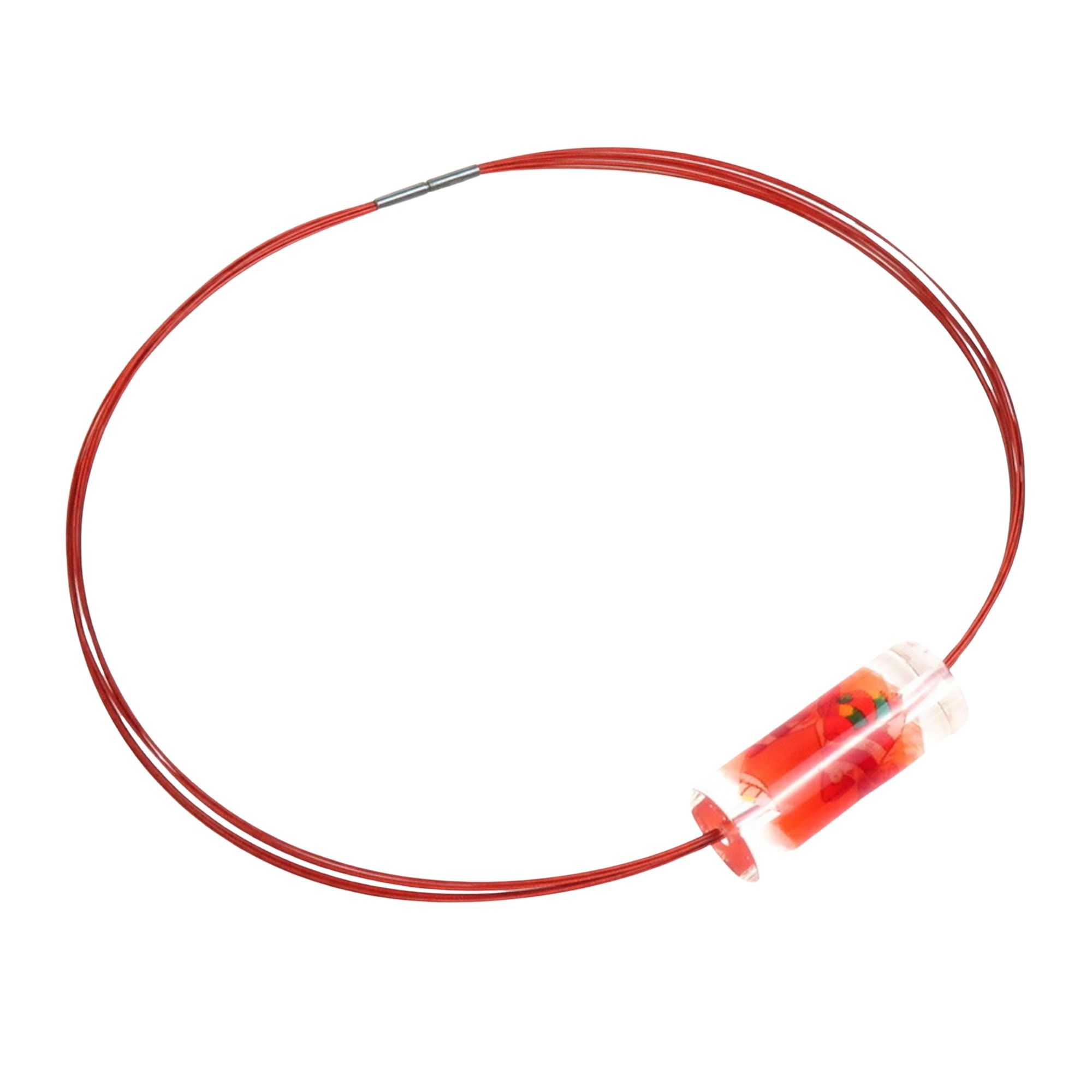 image of Hermes Necklace in Red, Women's