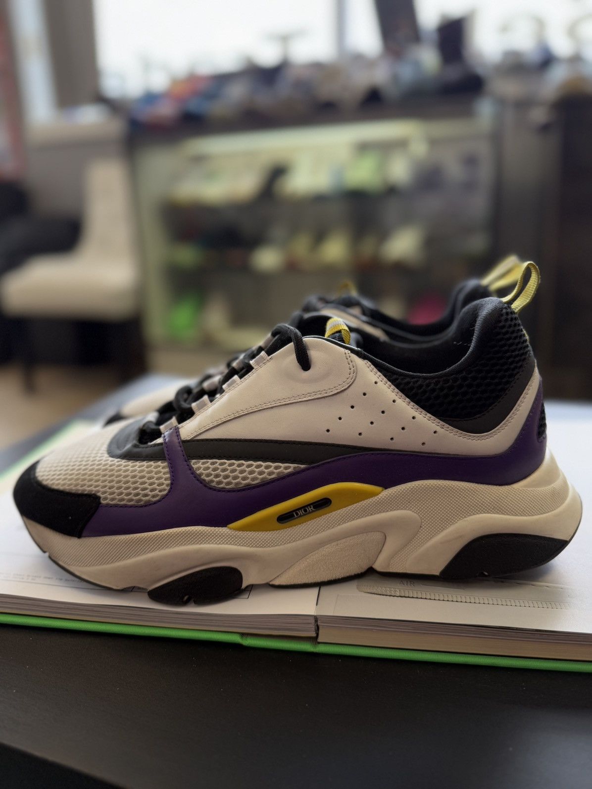 Dior Dior B22 White Purple Size 48EU/15US Discontinued Size US 15 / EU 48 - 7 Thumbnail