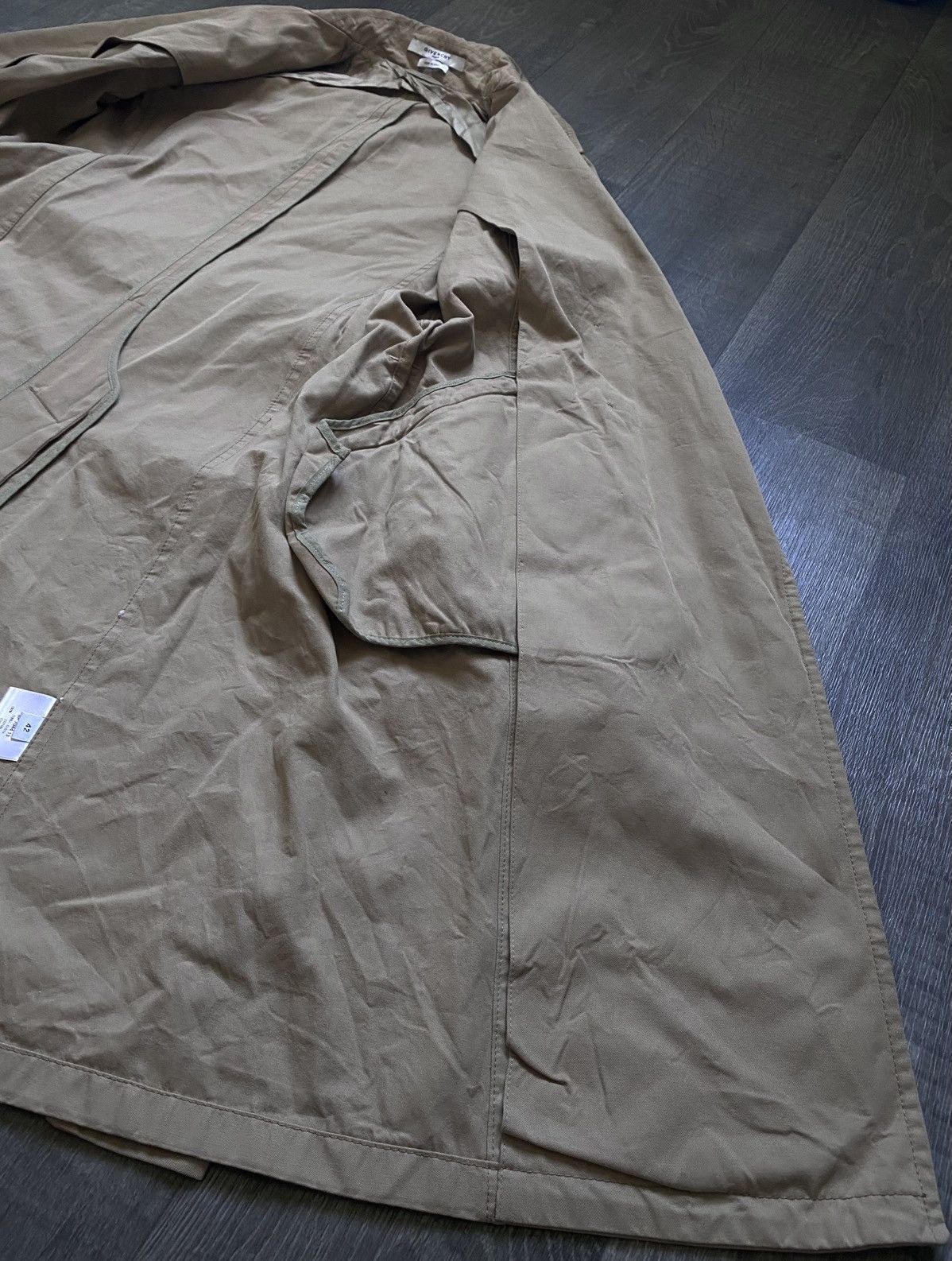 Givenchy Womens Givenchy Paris Beige Trench Coat Jacket Double Breast Size M / US 6-8 / IT 42-44 - 14 Thumbnail