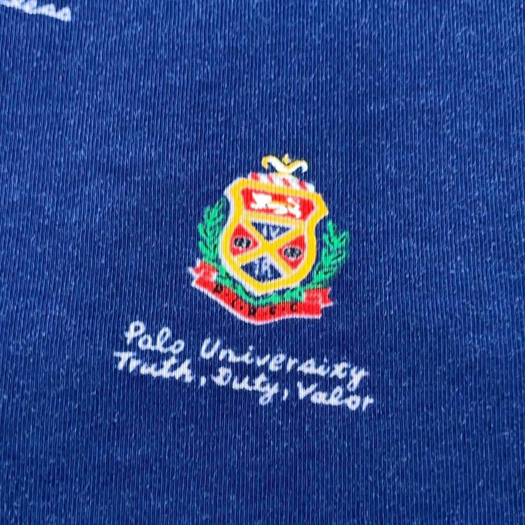 Polo Ralph Lauren Polo Ralph Lauren Shirt Men 2XL Blue Slim Fit Crew Neck Short Sleeve Logo Crest Geometric Jersey Cotton T-Shirt All Over Size US XXL / EU 58 / 5 - 5 Thumbnail