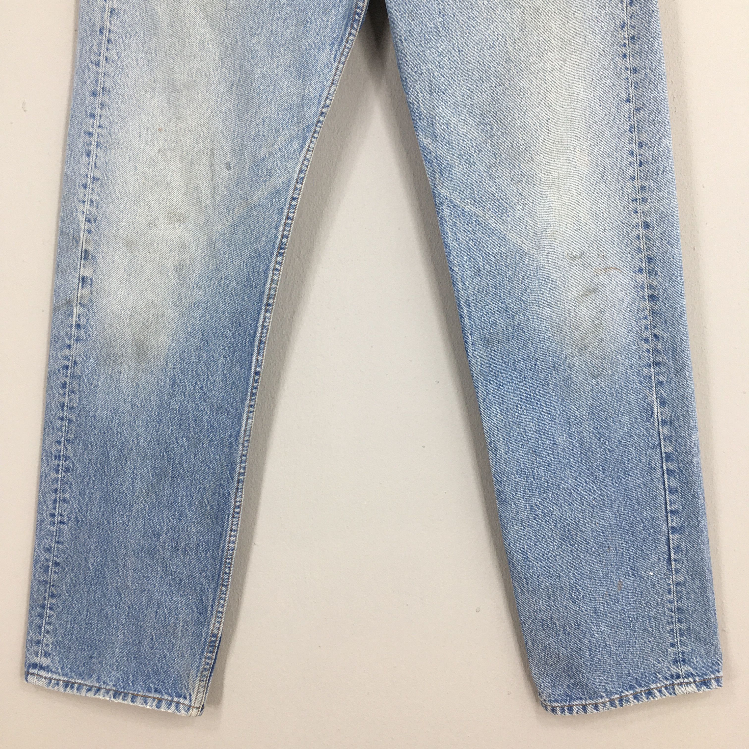 Levi's Size 31x30 Vintage 90s Levi's 501 Faded Blue Jeans S1296 Size US 31 - 4 Thumbnail