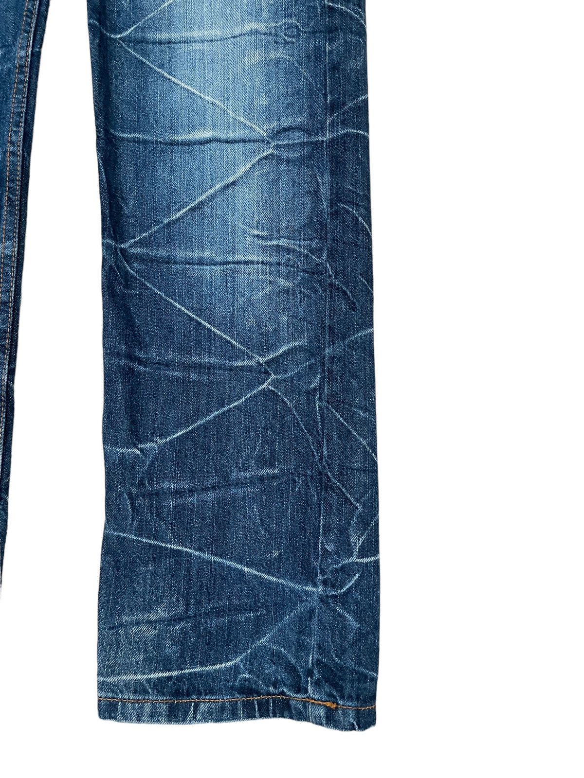 If Six Was Nine × Japanese Brand × Le Grande Bleu (L.G.B.) Vintage Japanese Brand Nylaus Double Waist Jeans 1990s Size US 30 / EU 46 - 6 Thumbnail