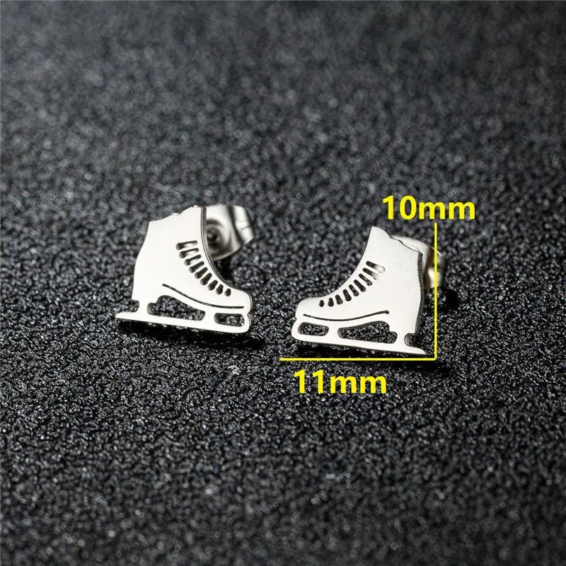 Jewelry Roller Skate Mini Stud Earrings Charm Earring Gift Size ONE SIZE - 2 Thumbnail