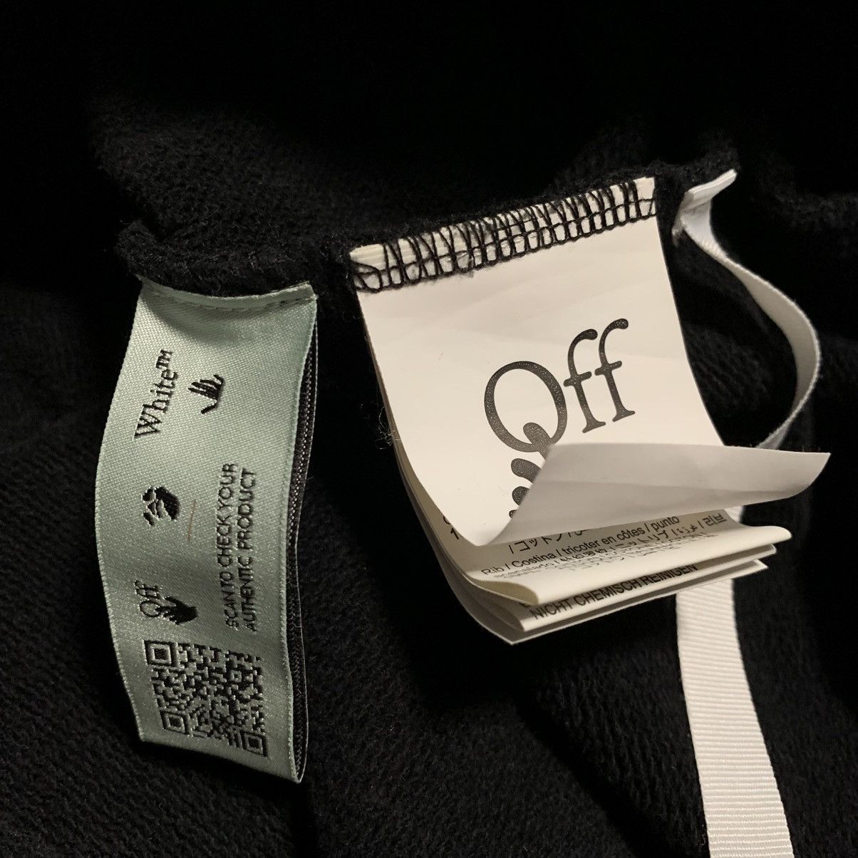 Off-White Off White Medium Pascal Arrows Black Hoodie Virgil Abloh Size US M / EU 48-50 / 2 - 8 Thumbnail