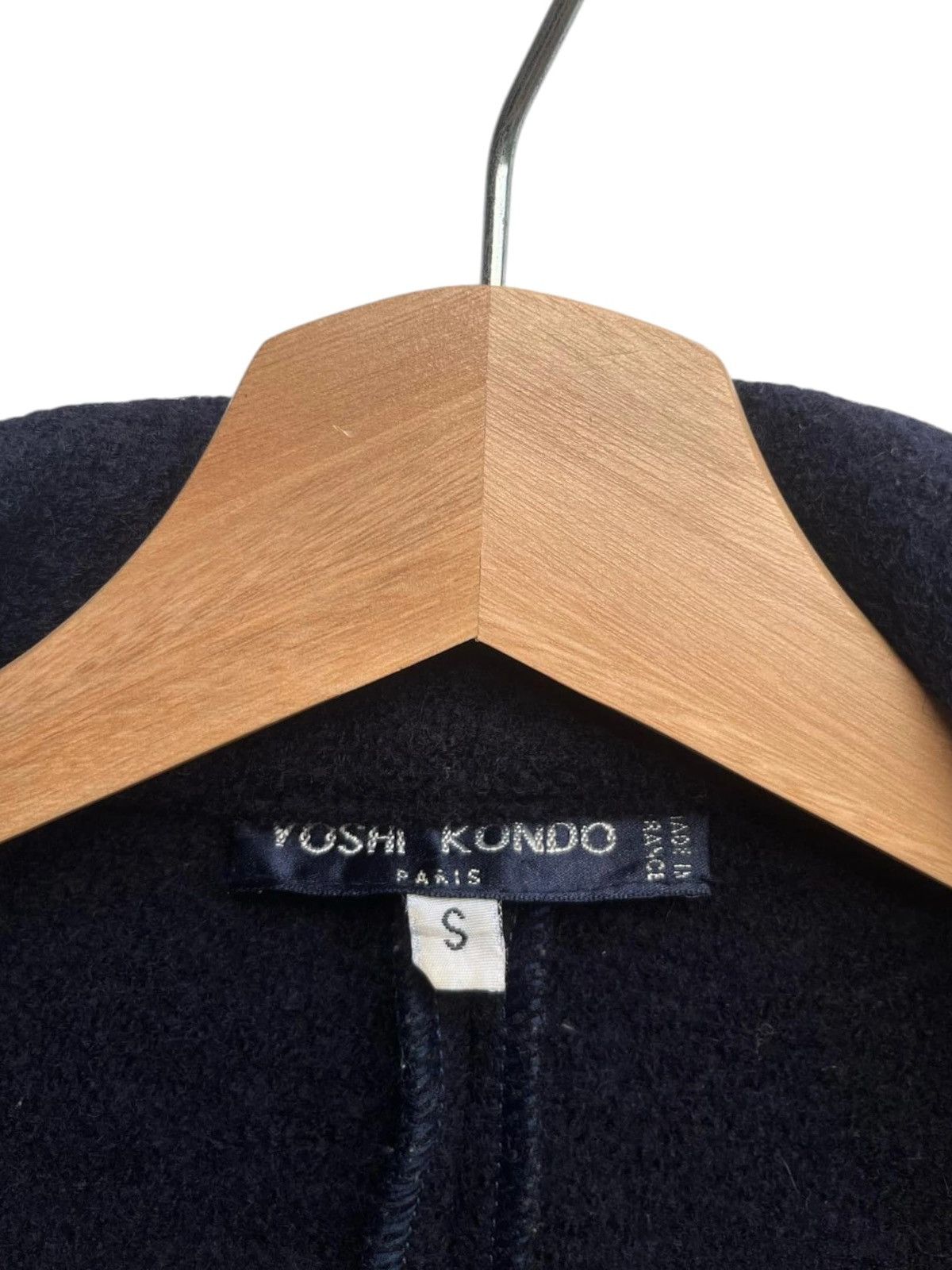 Designer × Issey Miyake Yoshi Kondo Asymmetrical Cut Wool Jacket Made in France Size S / US 4 / IT 40 - 10 Thumbnail