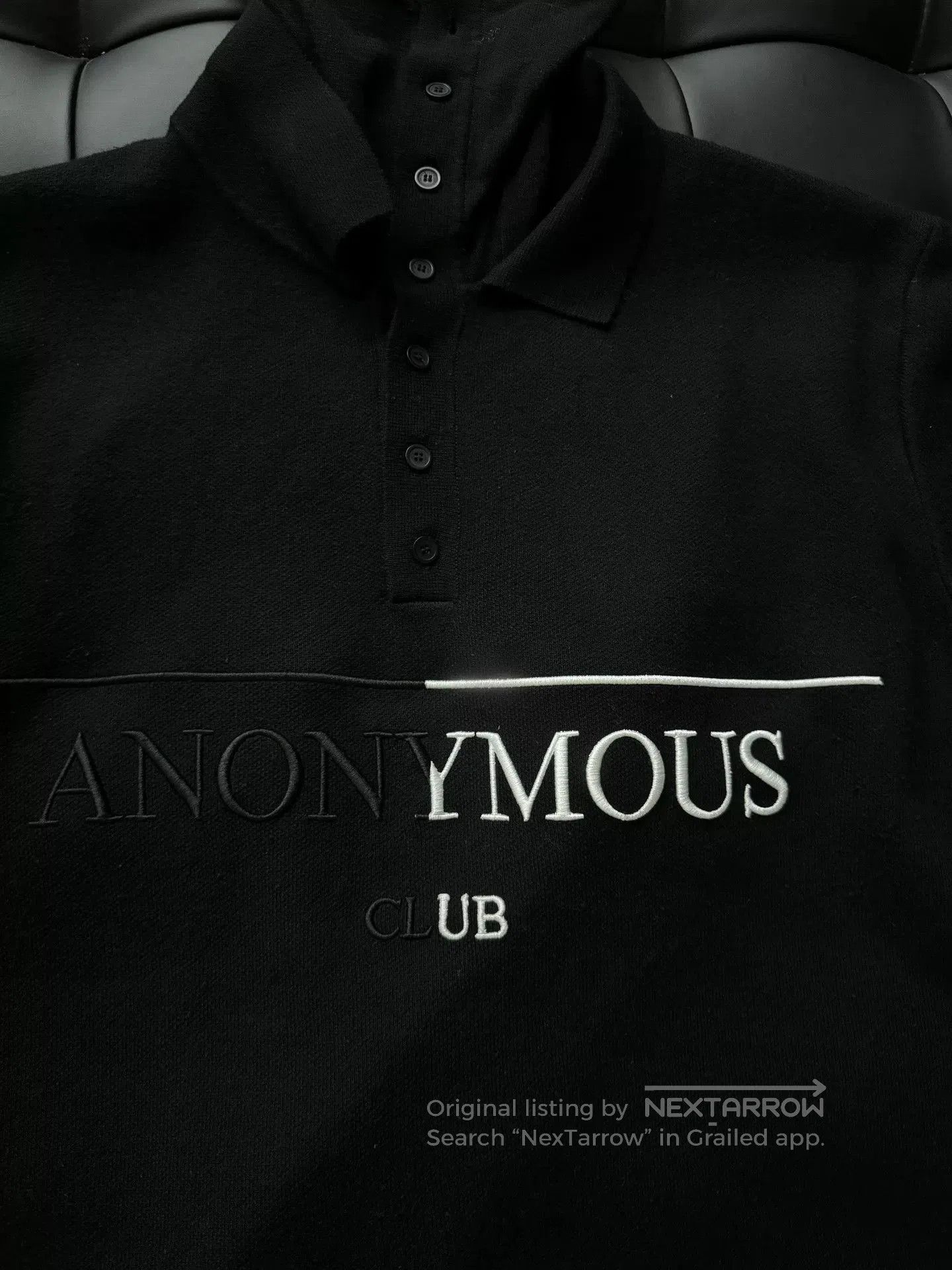 Anonymous Club Anonymous Club Hoodie with Embroidered Polo Collar. Size US M / EU 48-50 / 2 - 2 Thumbnail