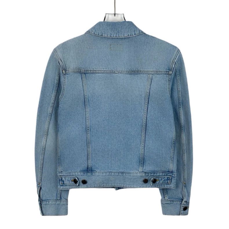 Saint Laurent Paris Saint Laurent Blue lapel single-breasted long-sleeved denim Size US S / EU 44-46 / 1 - 2 Thumbnail