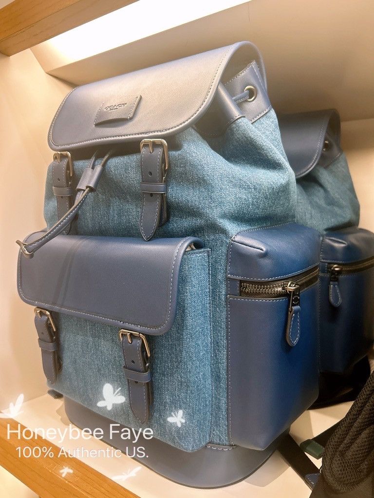 Coach Sprint Backpack CBI76 Denim/Deep Blue Size ONE SIZE - 2 Thumbnail