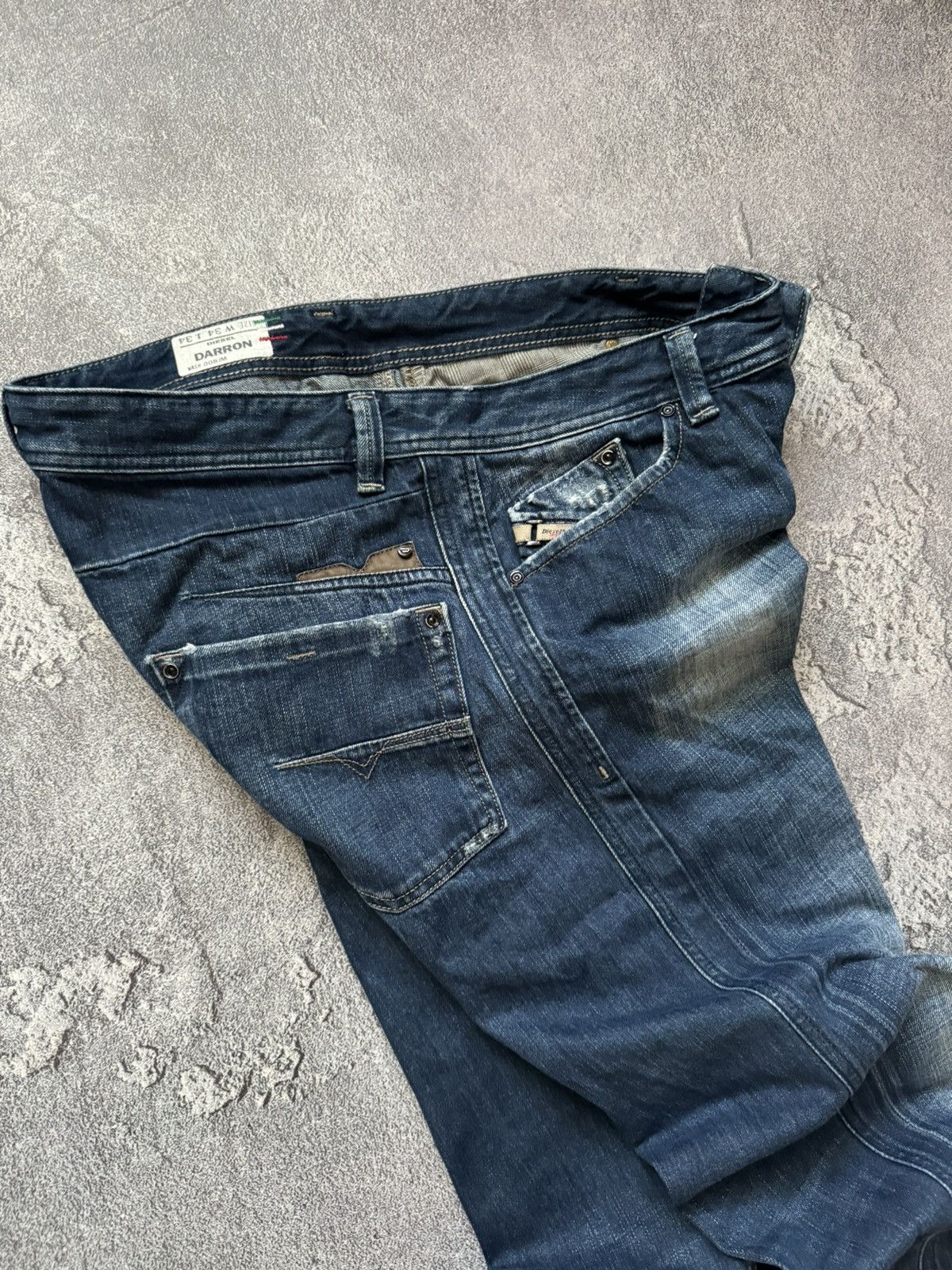 Diesel × Diesel Black Gold Diesel 34/34 denim pant trouser Jean chino distressed Size US 34 / EU 50 - 16 Thumbnail