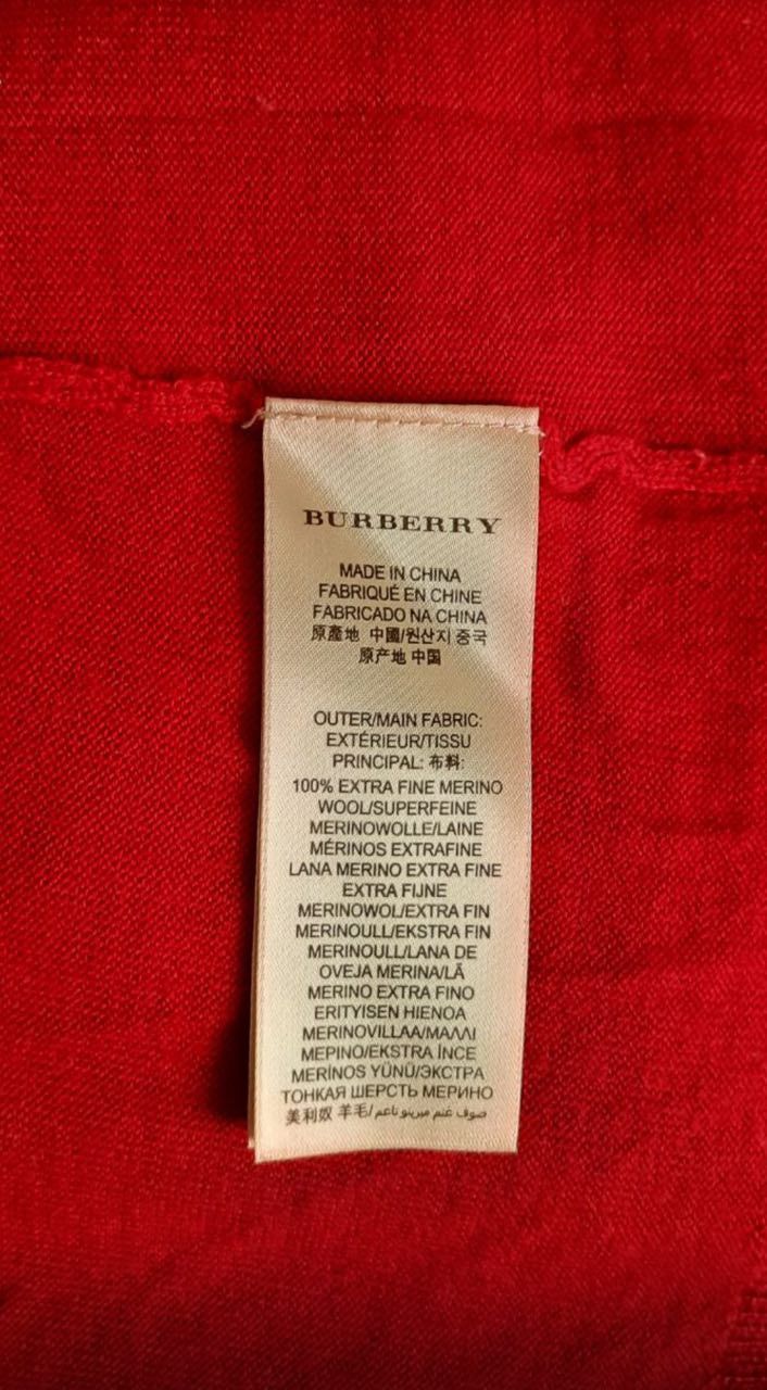 Burberry Burberry Brit sweater wool cotton red M Size US M / EU 48-50 / 2 - 9 Thumbnail