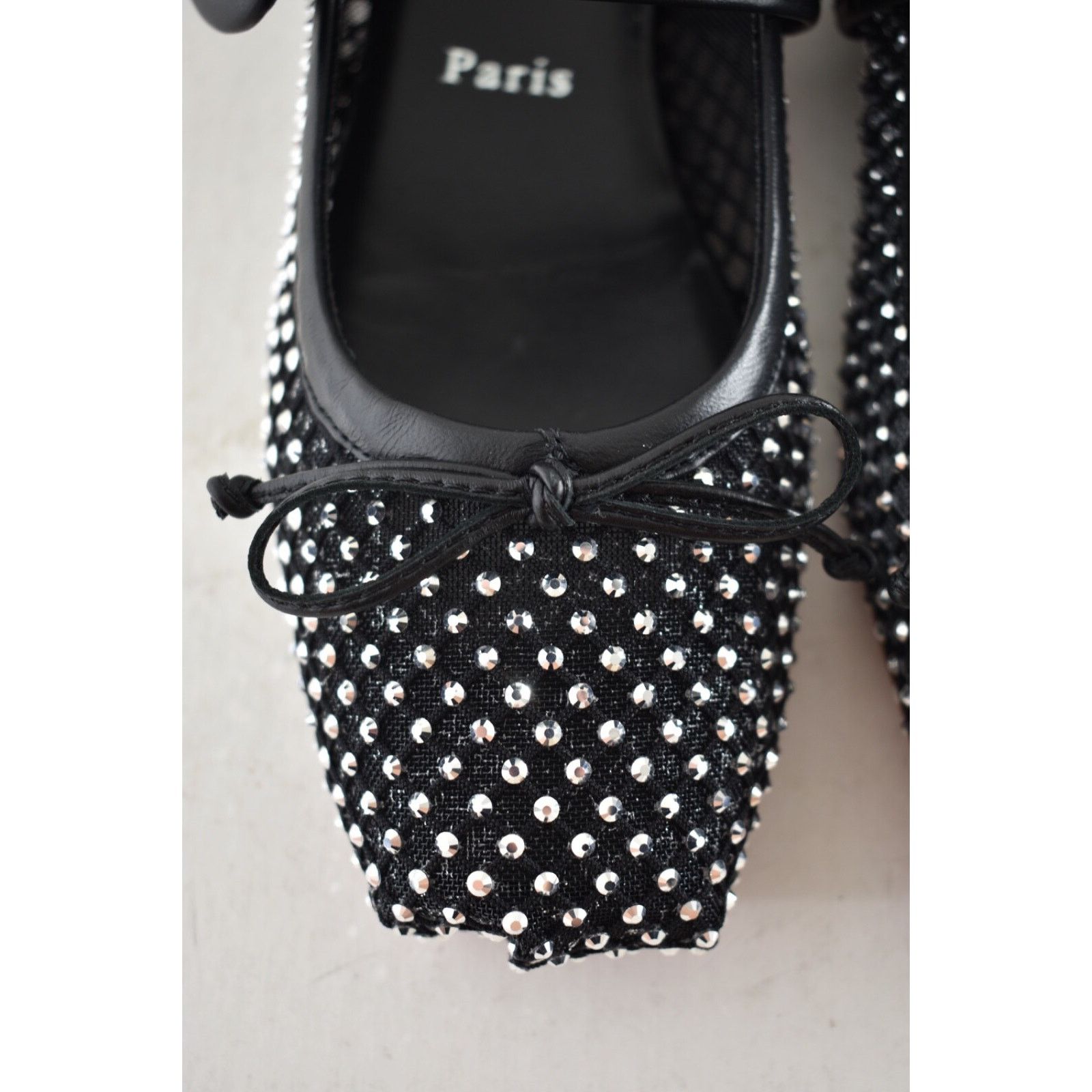 Christian Louboutin Christian Louboutin Mamastrapitina Flat Black Size US 7.5 / IT 37.5 - 7 Thumbnail