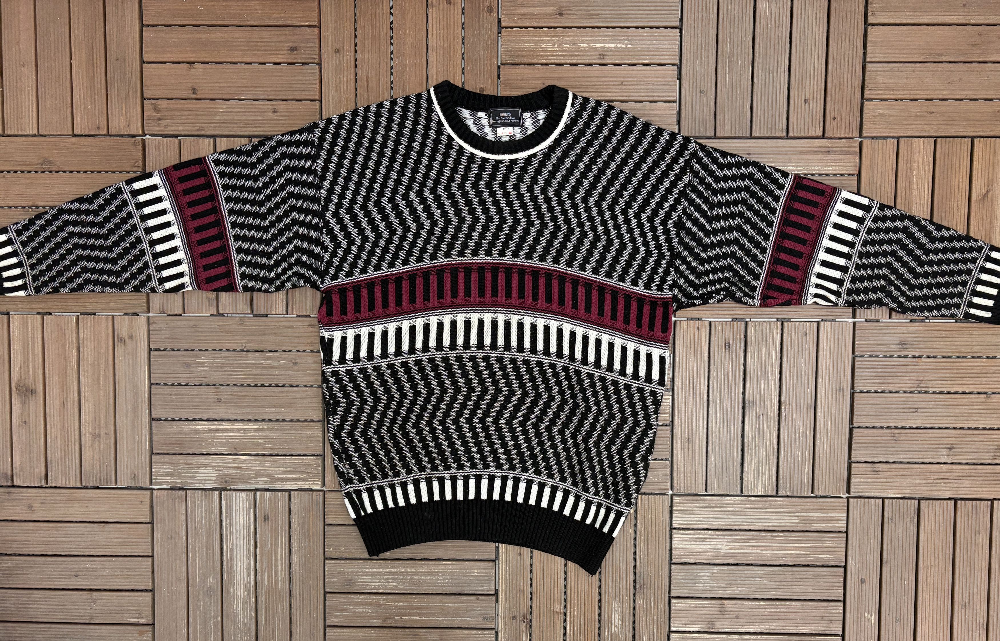 Sears Sears The Men's Store Vintage Knit Sweater Size US XL / EU 56 / 4 - 4 Thumbnail