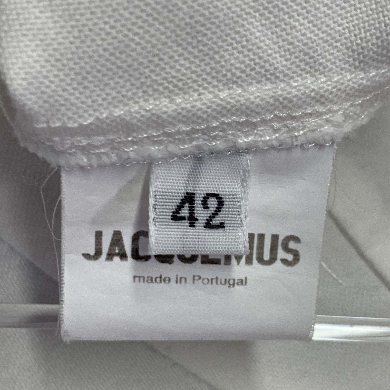 Jacquemus JACQUEMUS Size 6 Cream Cotton Fitted Tuxedo Shirt Size M / US 6-8 / IT 42-44 - 10 Thumbnail