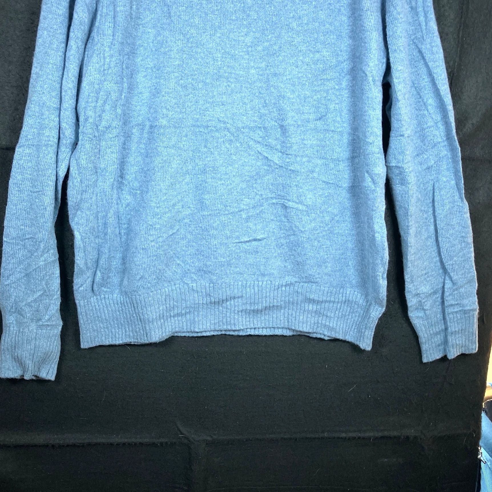 J.Crew J. Crew Mens Sweater Crew Neck Pullover Blue Lambs Wool Blend Large Knit Long Sleeve Size US L / EU 52-54 / 3 - 3 Thumbnail