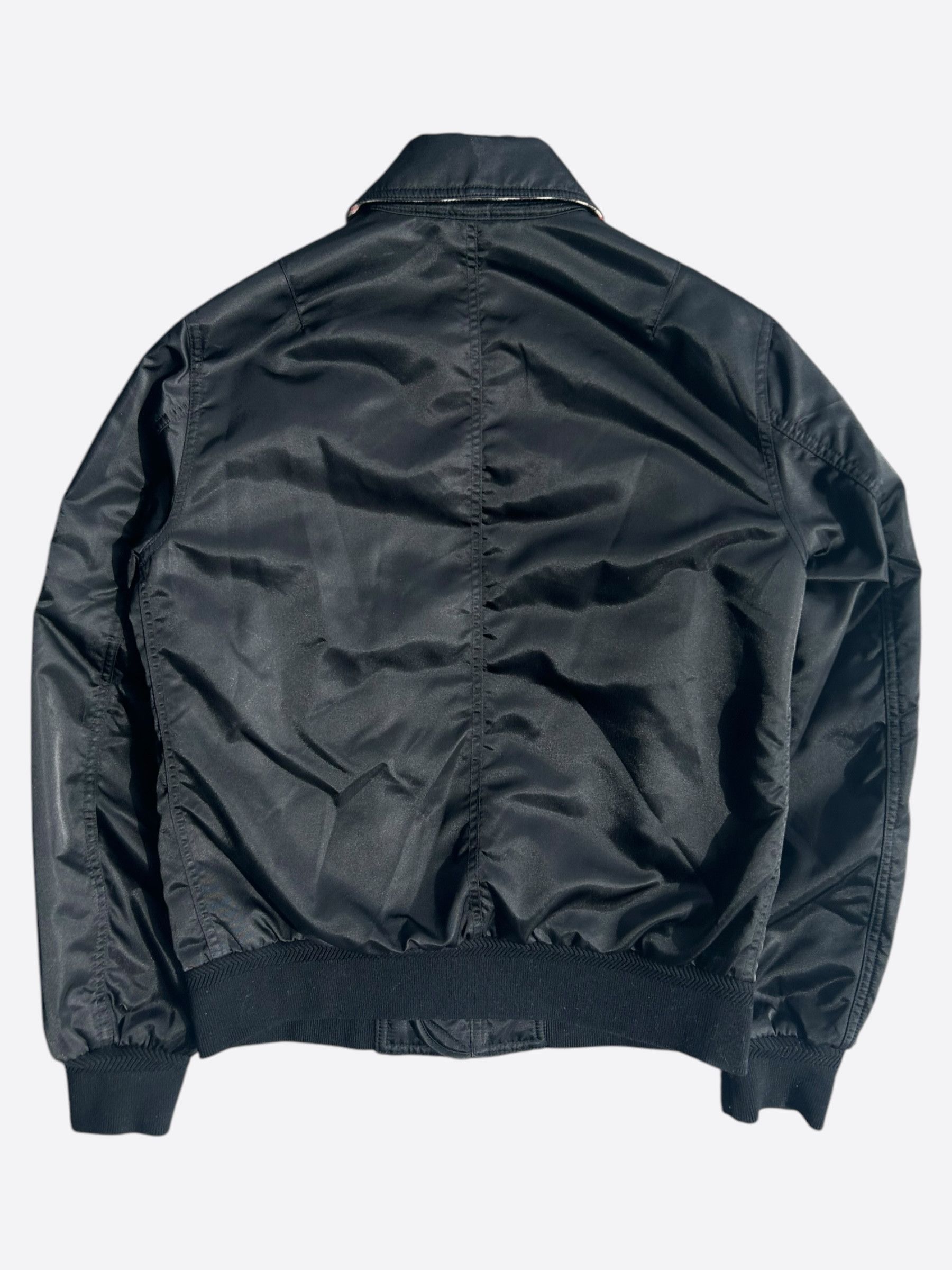 Burberry Burberry Black Bomber Jacket Size US M / EU 48-50 / 2 - 2 Thumbnail