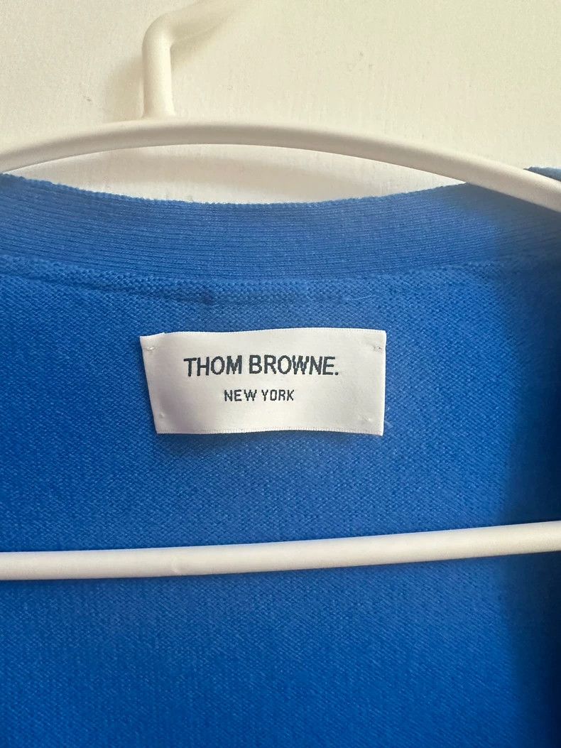 Other Thom Browne Clayne blue sweater cardigan Size XS / US 0-2 / IT 36-38 - 2 Thumbnail