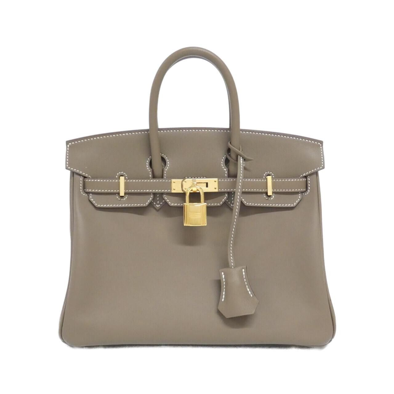 Hermes Hermès Birkin25 Swift Leather Handbag Stamp W DUTY FREE for USA