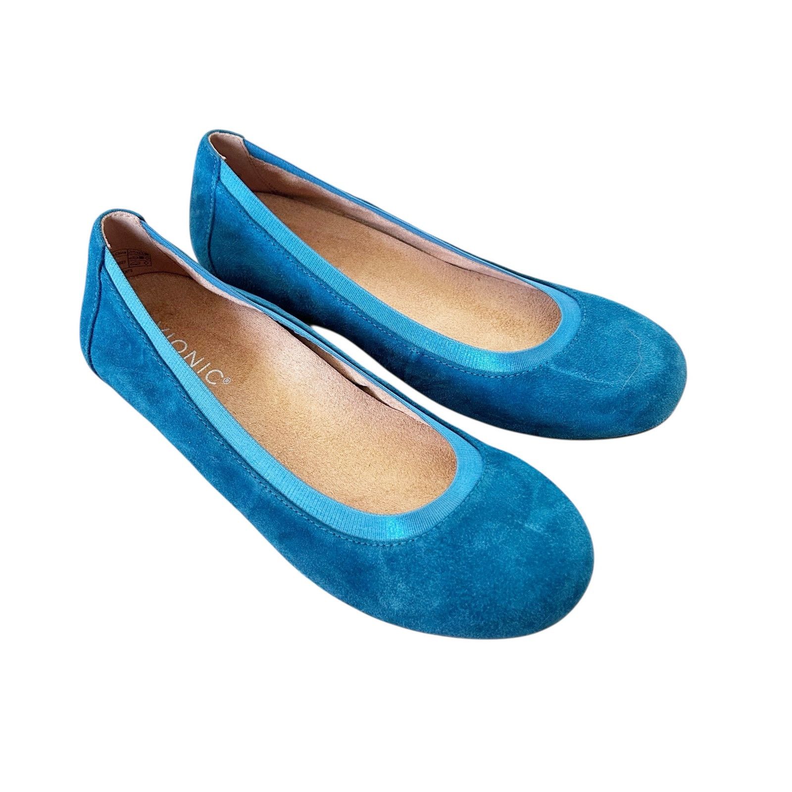 Vionic Vionic Anita Teal Suede Flats Sz 6 Size US 6 / IT 36 - 1 Thumbnail