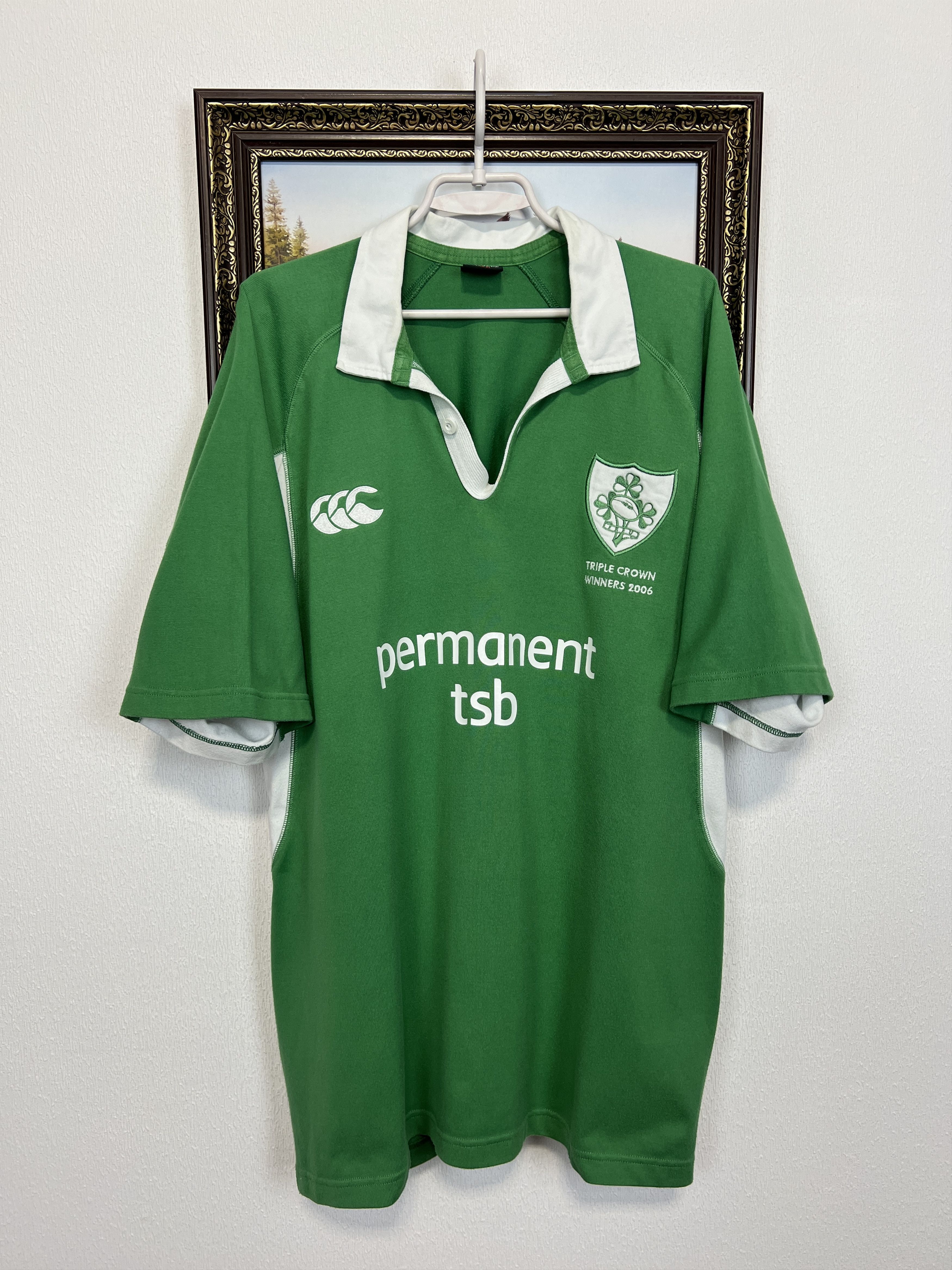 Vintage Canterbury Ireland Triple Crown Winners Rugby Shirt Jersey Size US XL / EU 56 / 4 - 1 Thumbnail