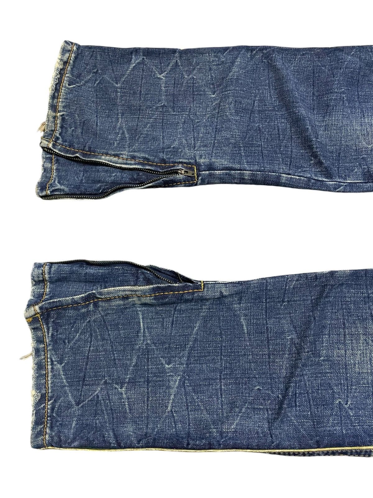 GOSTAR DE FUGA × Shellac × semanticdesign Pinball japan Studded Distressed Honeycomb Flared Jeans Size US 32 / EU 48 - 6 Thumbnail