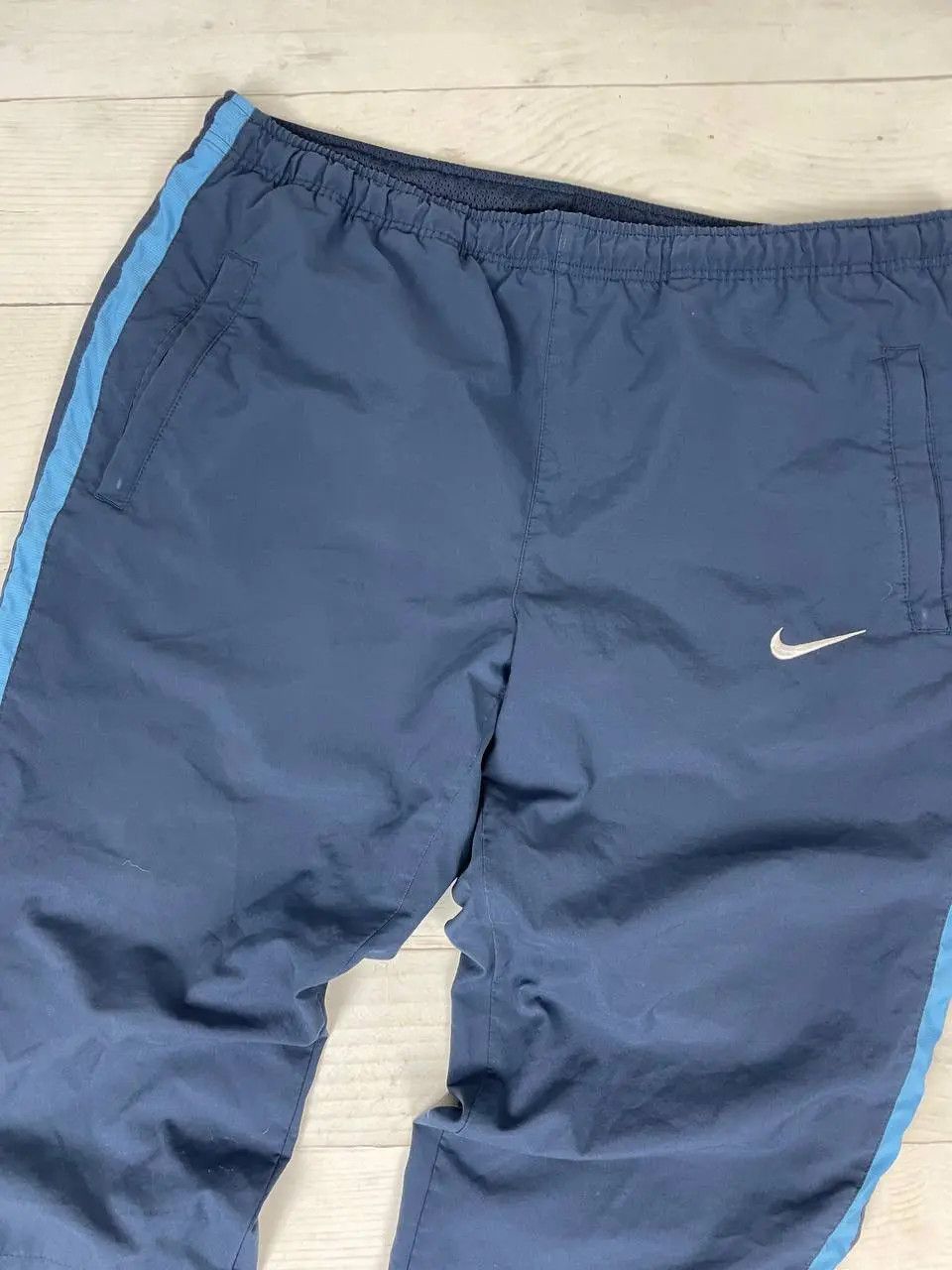 Nike Vintage Nike Track Pants 00s Striped Nylon Swoosh Y2K Size US 36 / EU 52 - 3 Thumbnail