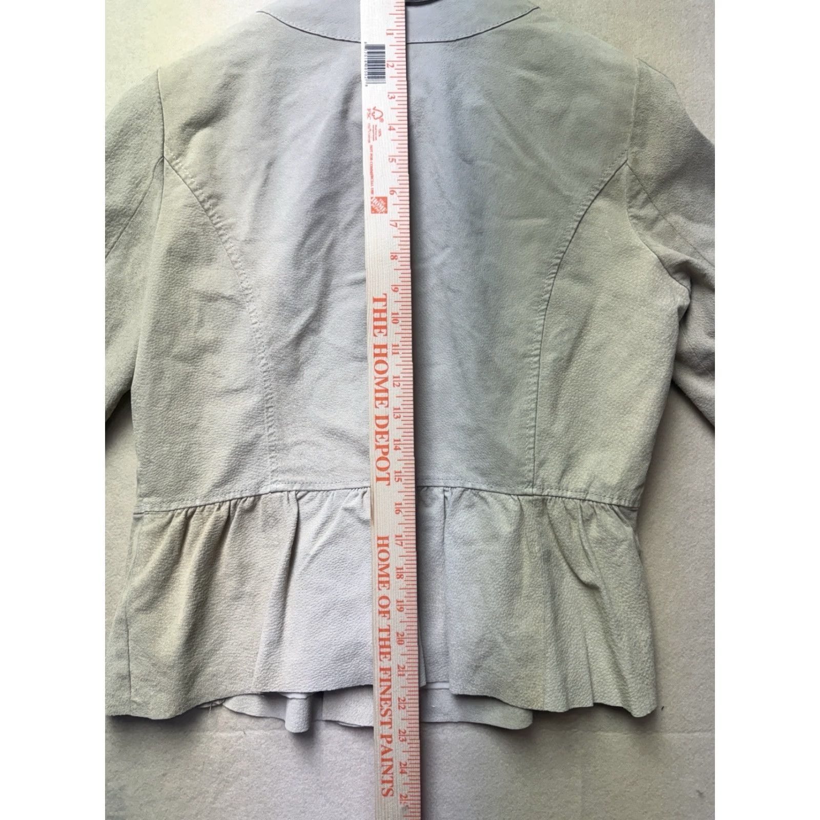 Olive Live a Little Tan Beige Suede Leather Jacket Button Up Women’s Size Large Size L / US 10 / IT 46 - 5 Thumbnail