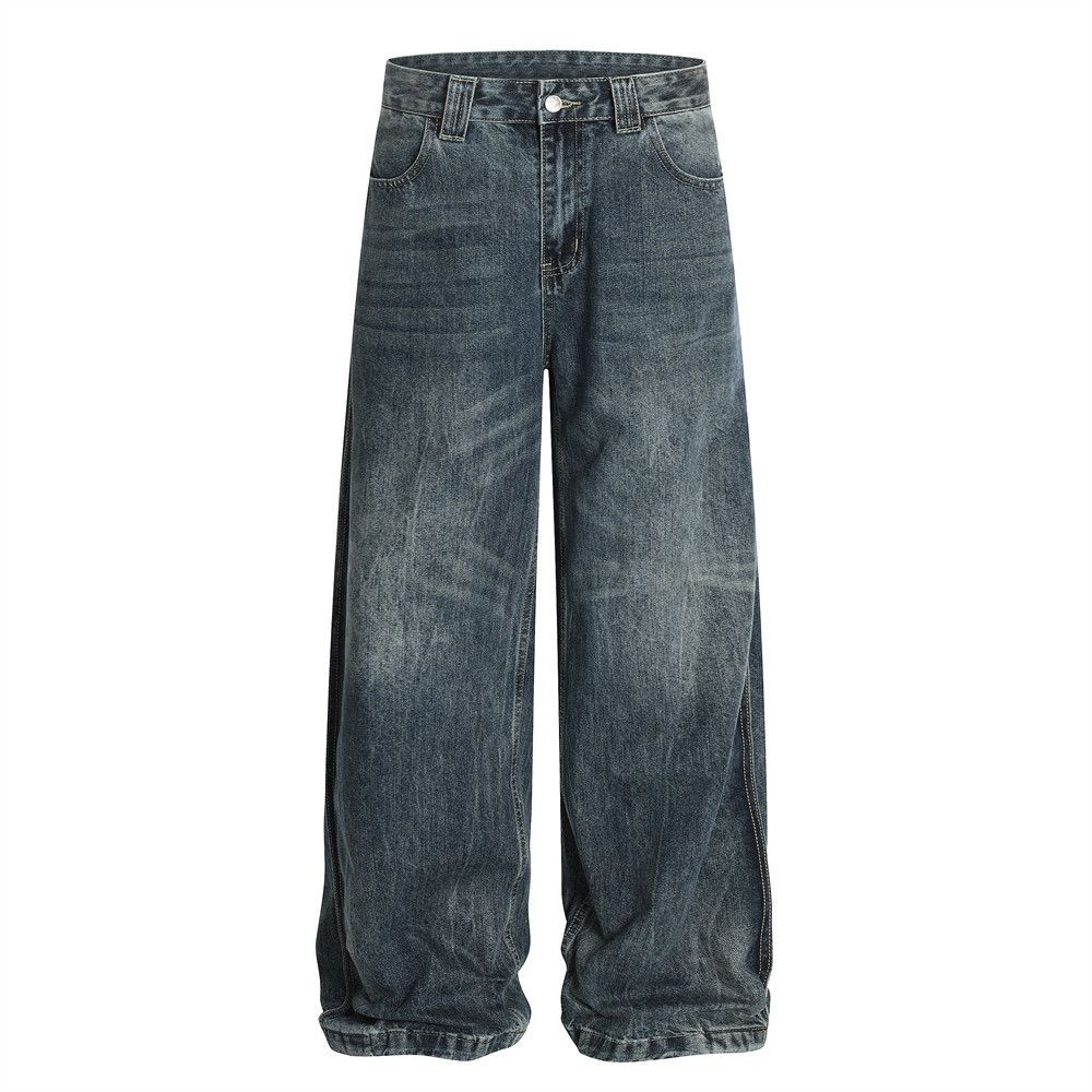 Japanese Brand × Vintage American retro loose casual washed distressed jeans Size US 32 / EU 48 - 1 Thumbnail