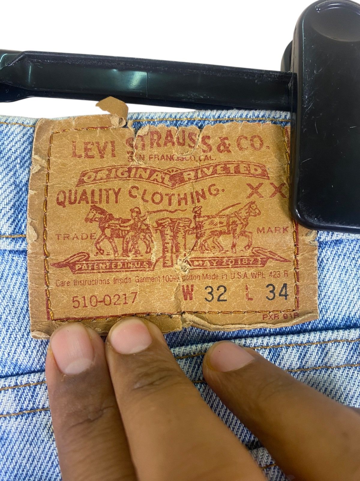 Levi's × Vintage Vintage 90s Thrashed Levis 510 Cutter Short Pants Denim Size US 31 - 12 Thumbnail