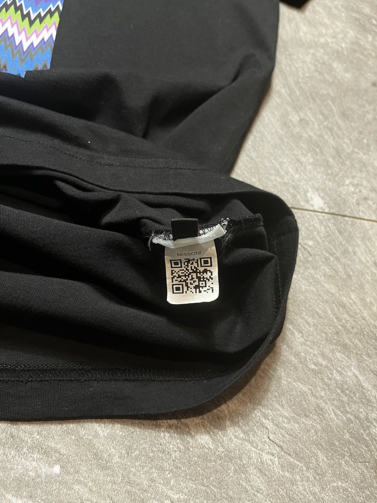 Missoni Missoni Black T Shirt Top Zig Zag BlackDezign Vintage Size US L / EU 52-54 / 3 - 6 Thumbnail