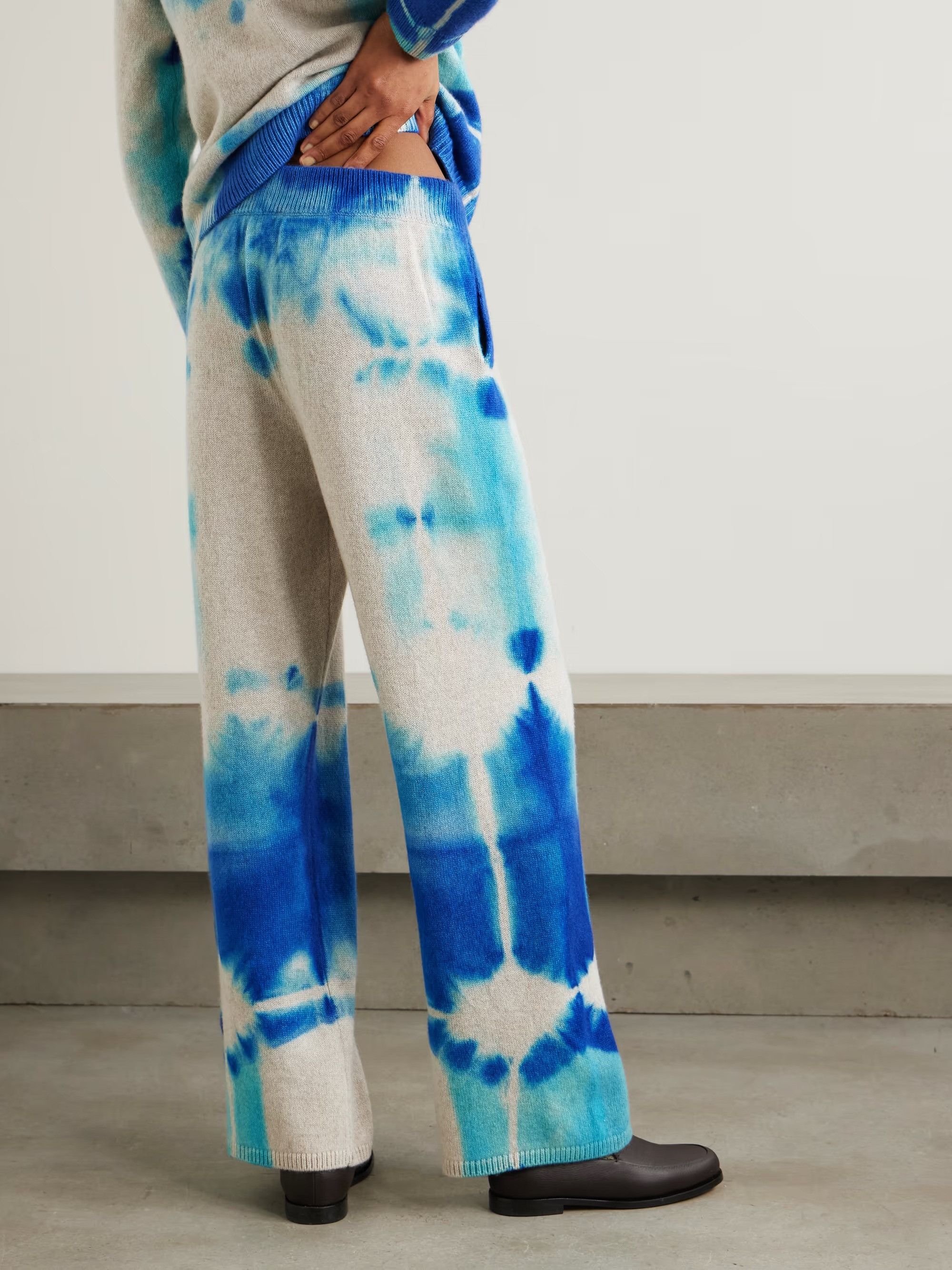 The Elder Statesman $1950 The Elder Statesman Rorschach Cashmere Lounge Pants Size US 30 / EU 46 - 3 Thumbnail