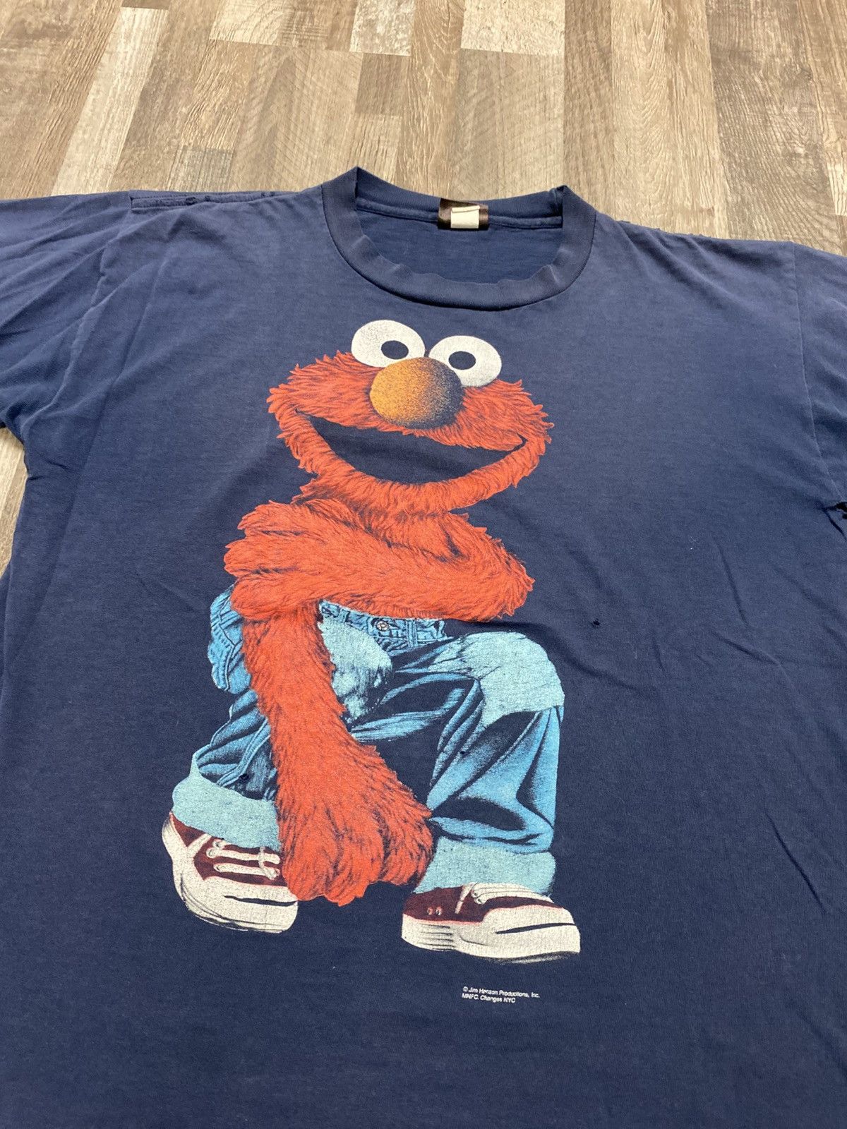 Vintage 90’s Elmo Gangster made in USA Single Stitch T shirt Faded Size US L / EU 52-54 / 3 - 2 Thumbnail