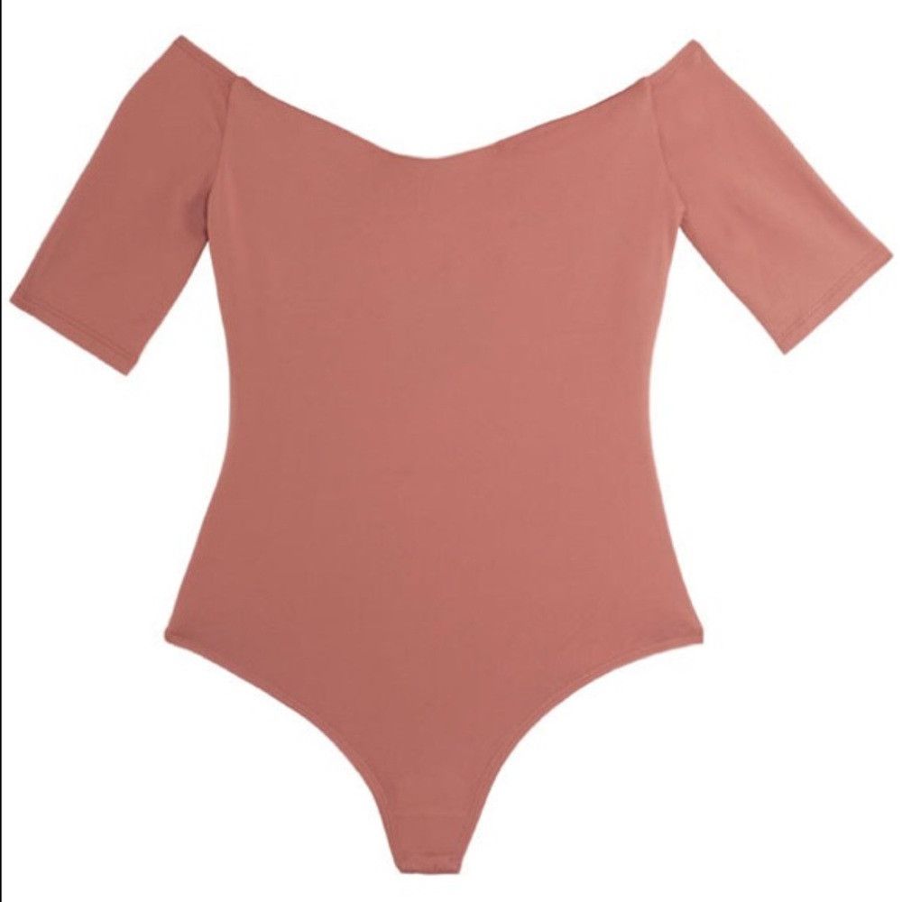 Other Alix Terracotta Mauve Nude Pink Beverly Off shoulder Bodysu Size L / US 10 / IT 46 - 3 Thumbnail