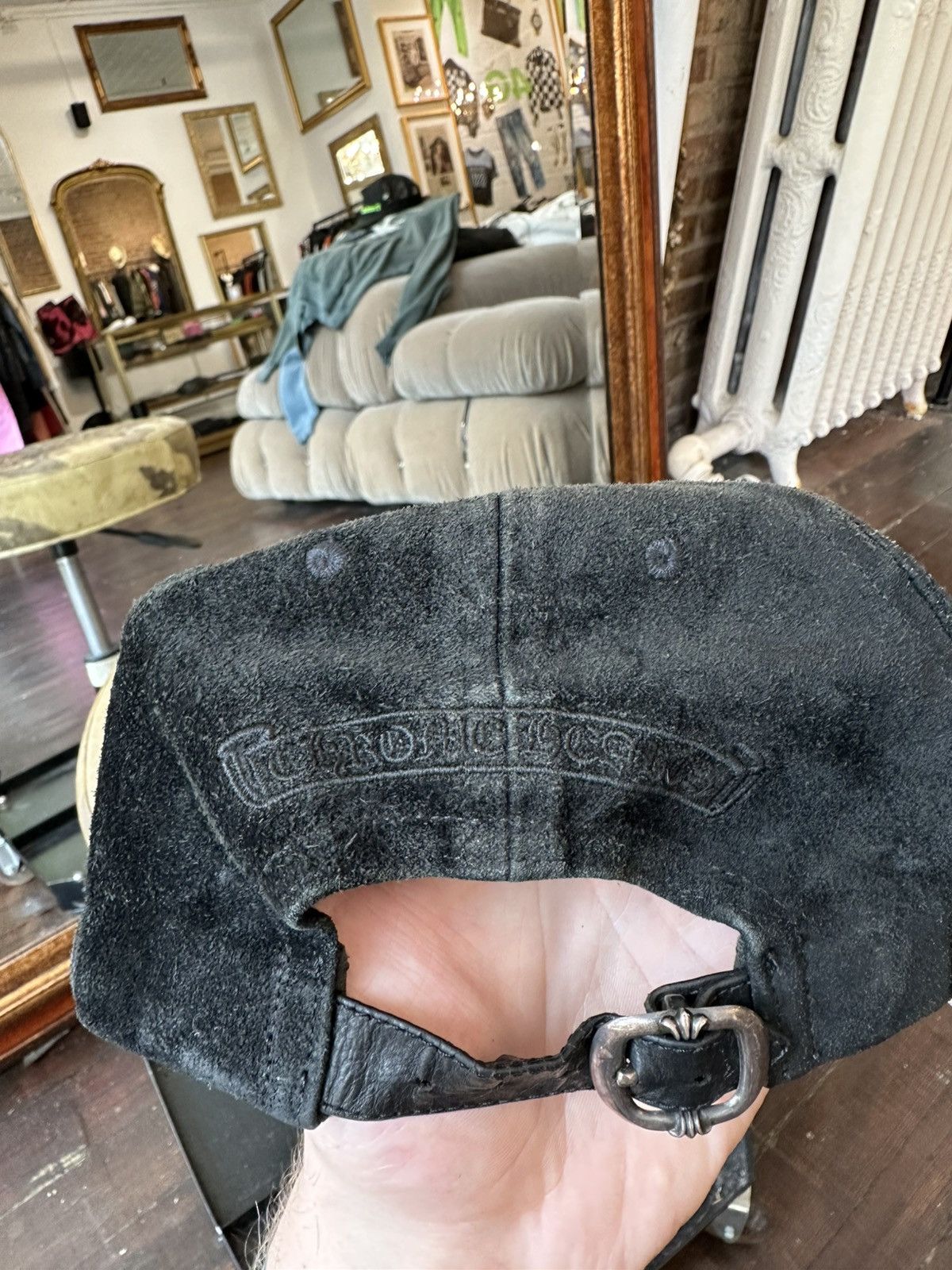 Chrome Hearts Vintage suede chrome hearts dagger hat Size ONE SIZE - 5 Thumbnail