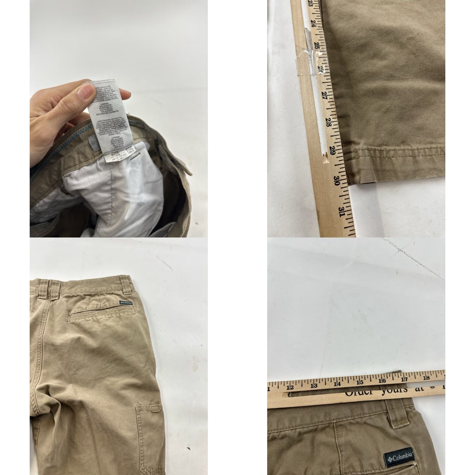 Vintage Columbia Pants Men 36x32 Khaki Carpenter Canvas Workwear Utility Pants Smoking? Size US 34 / EU 50 - 8 Thumbnail