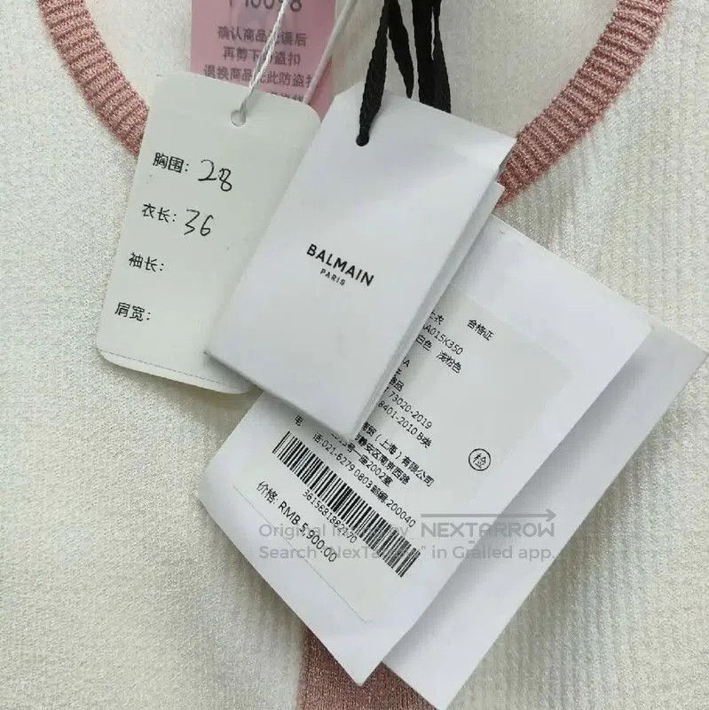 Balmain Balmain White Women's Crop Top with Buttons . Size M / US 6-8 / IT 42-44 - 4 Thumbnail