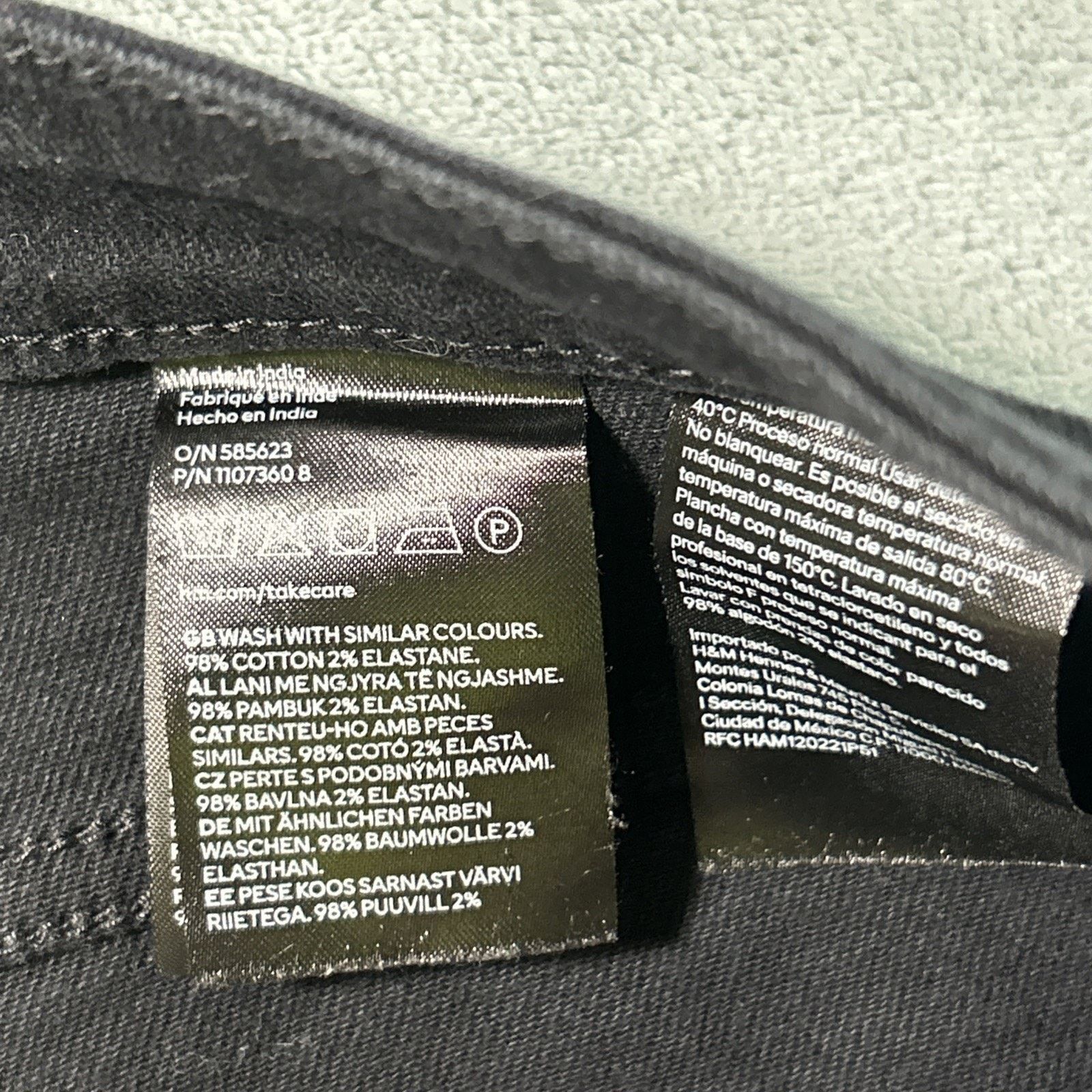 Divided Beyond Baggy Jeans 12 32x30 Black Hamilton Wide Baggie Loose Size 34" / US 12 / IT 48 - 6 Thumbnail