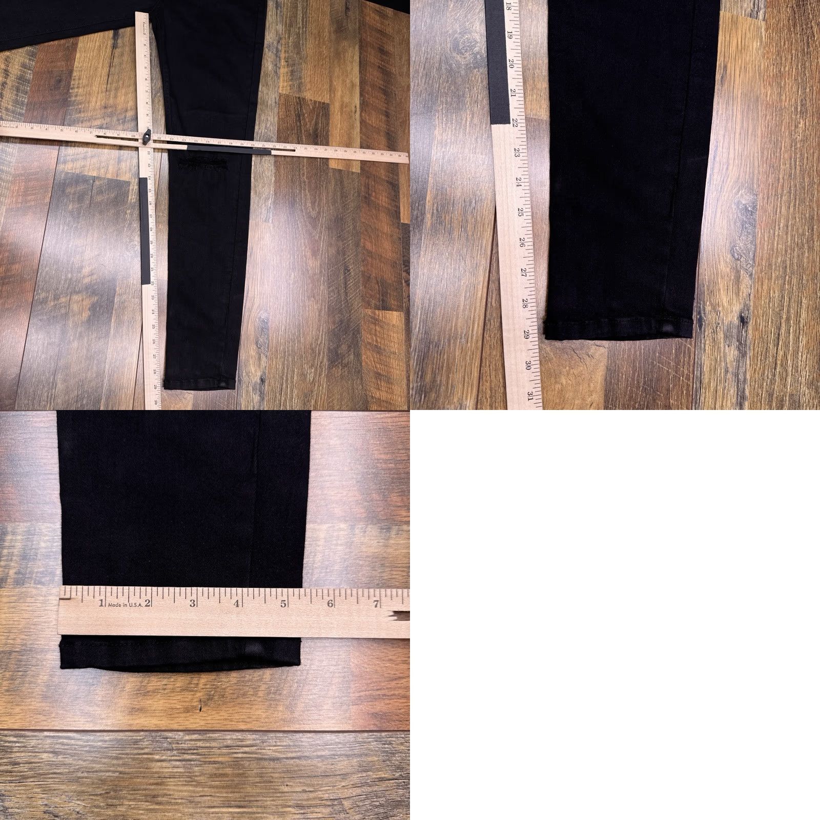 Vintage Encore Womens Jeans Skinny 15 Black High Rise Distressed Stretch Denim 5-Pocket Logo Slim Modern City Jeans Womens Size 36" / US 14 / IT 50 - 9 Thumbnail