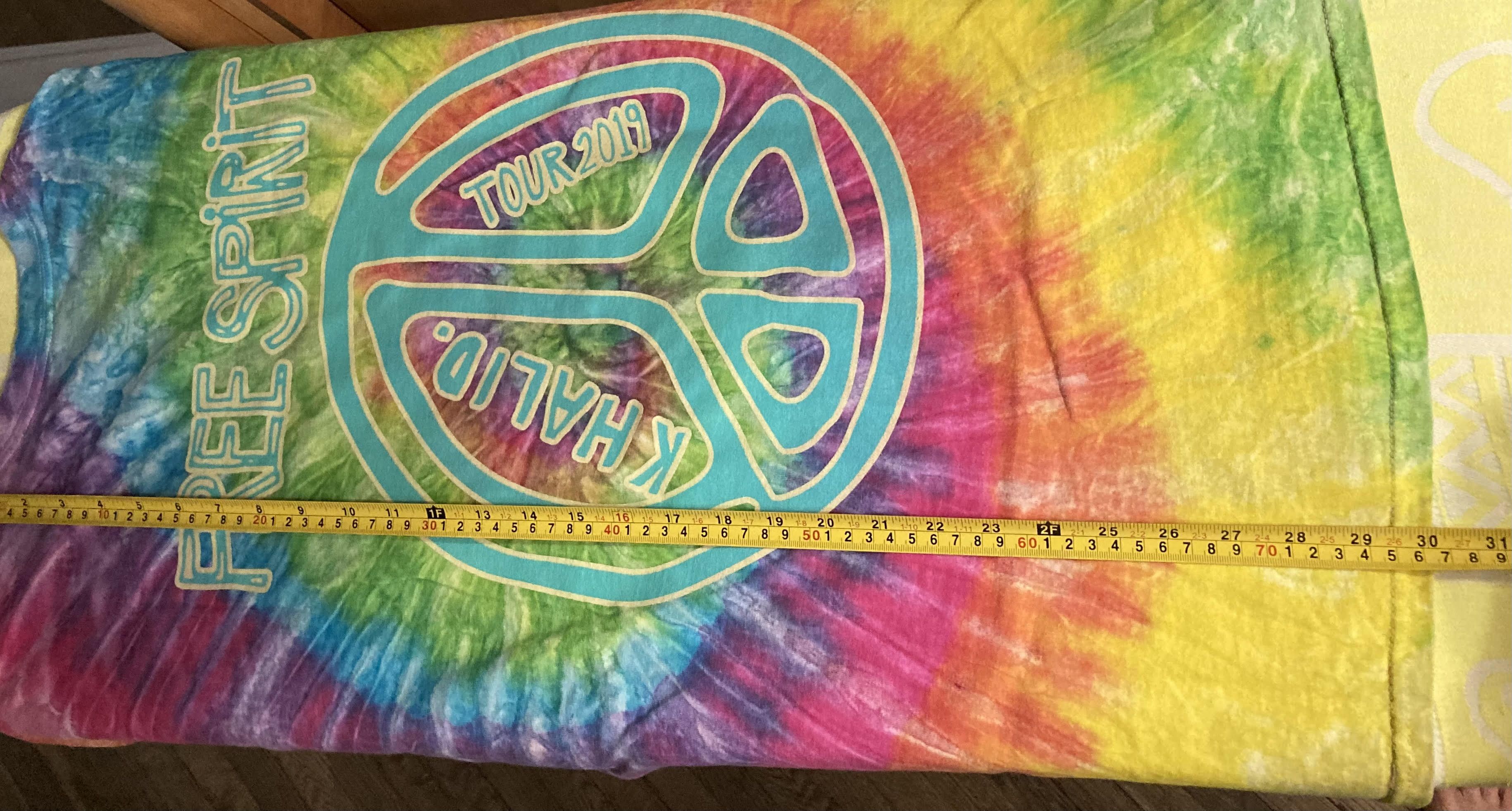 Band Tees Khalid 2019 Free Spirit Concert Tour Tie Dye T- Shirt Size US XL / EU 56 / 4 - 8 Thumbnail