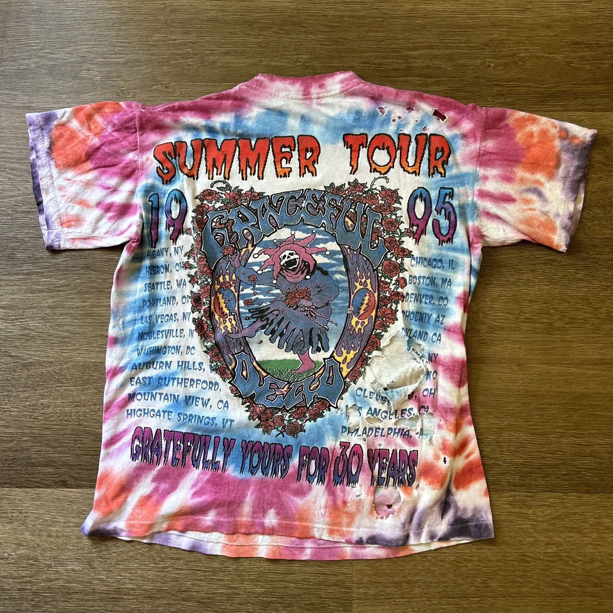 Grateful Dead × Vintage Grateful Dead Summer Tour 1995 Tee Size US L / EU 52-54 / 3 - 3 Thumbnail