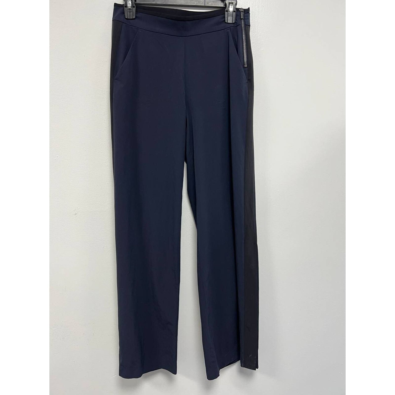 Athleta Athleta Women Cosmic Pants Navy Straight side zip 4 A003094 Size 27" / US 4 / IT 40 - 2 Thumbnail