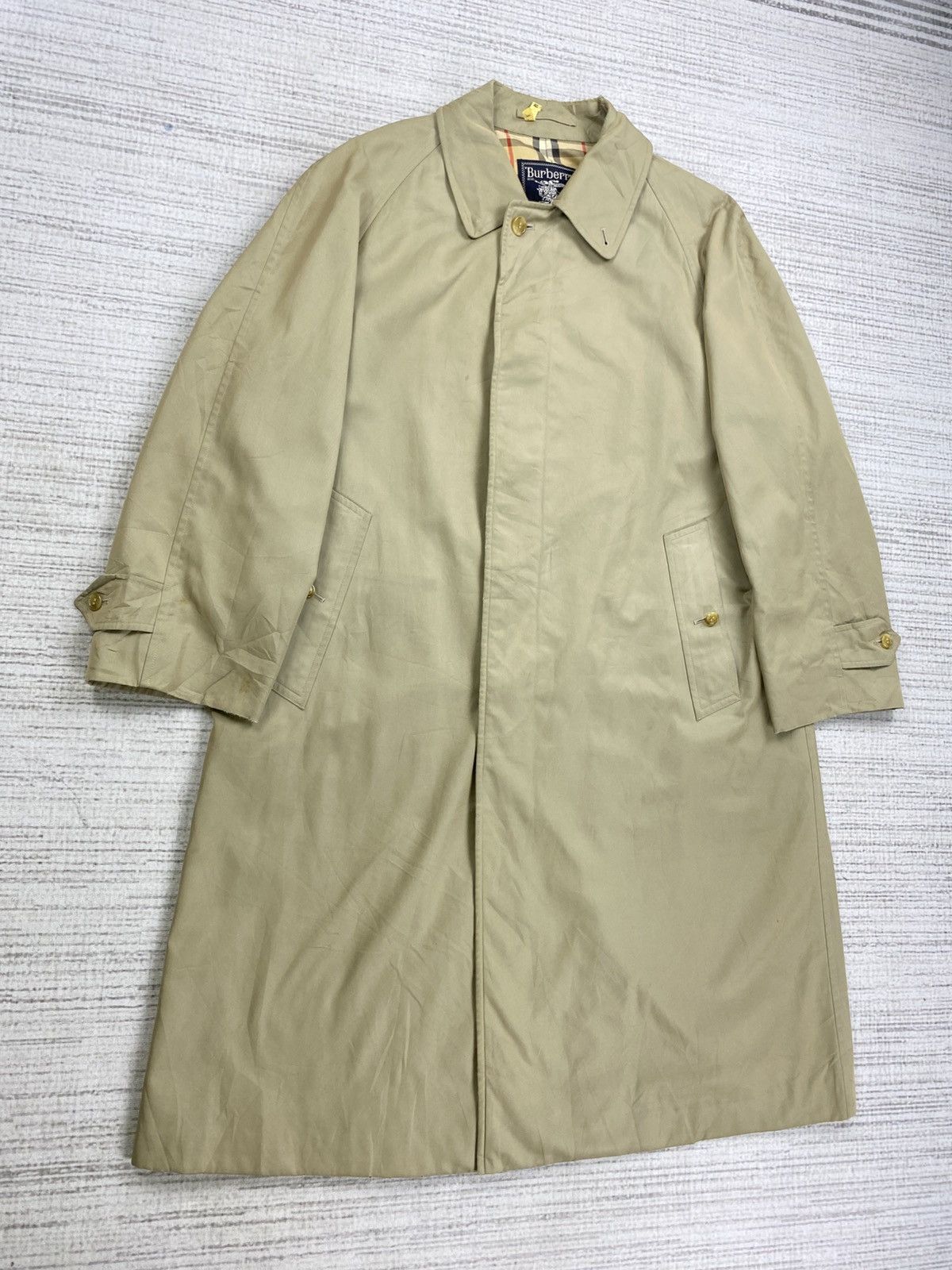 Burberry × Vintage Vintage 90s Burberrys Nova Check Trench Coat Size US M / EU 48-50 / 2 - 5 Thumbnail