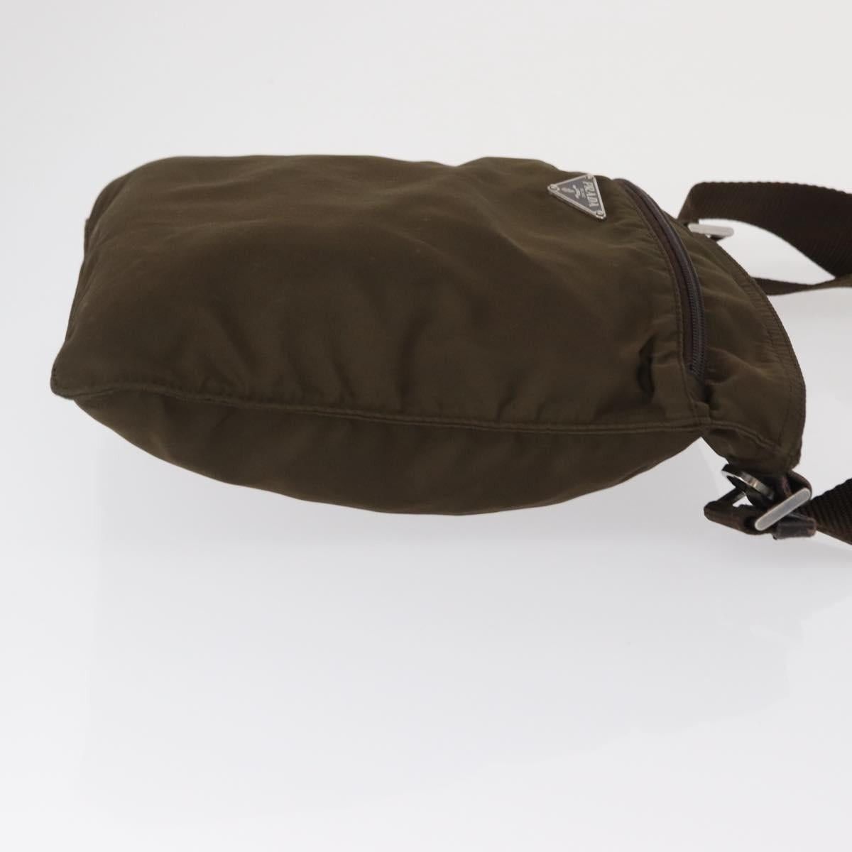 Prada PRADA Shoulder Bag Nylon Khaki Silver Auth 164284 - Jerrillo Size ONE SIZE - 4 Thumbnail