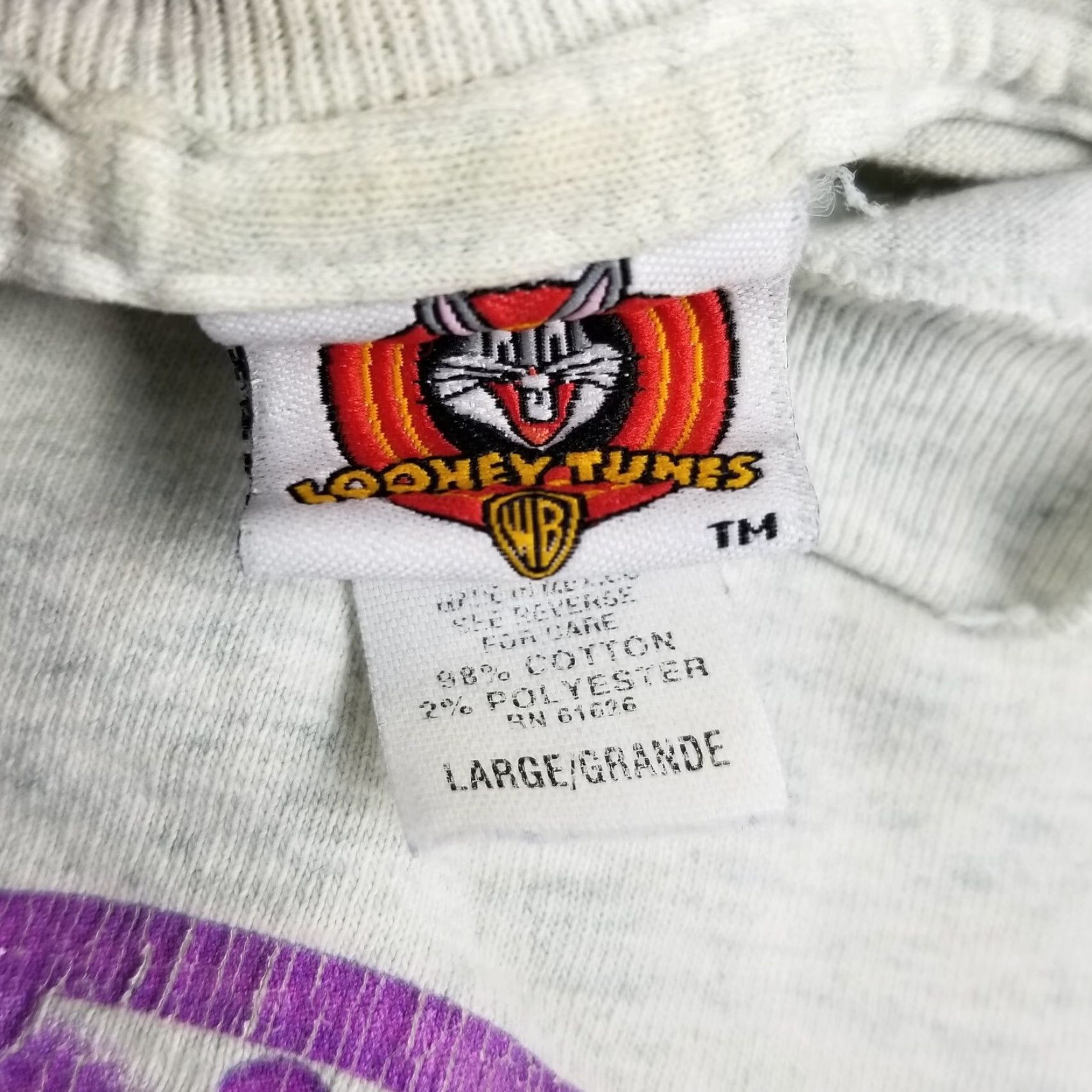 Vintage VINTAGE 90s Looney Tunes Tweety Bird T-Shirt Adult Large Blue Graphic Mens Size US L / EU 52-54 / 3 - 2 Thumbnail