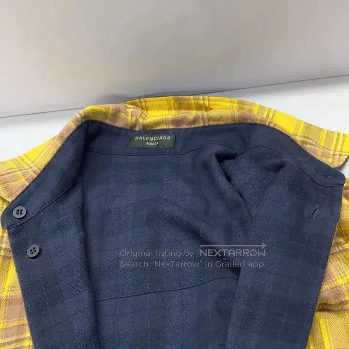 Balenciaga Balenciaga Color-Block Checkered Long Sleeve Shirt. Size US M / EU 48-50 / 2 - 7 Thumbnail