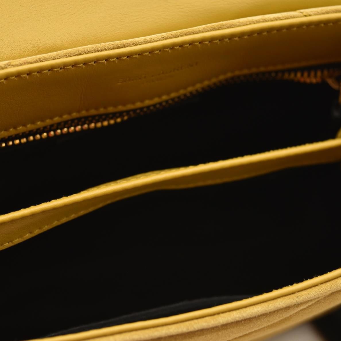 Designer Saint Laurent Suede Toy Loulou Shoulder Bag Chartreuse NEW Size ONE SIZE - 11 Thumbnail